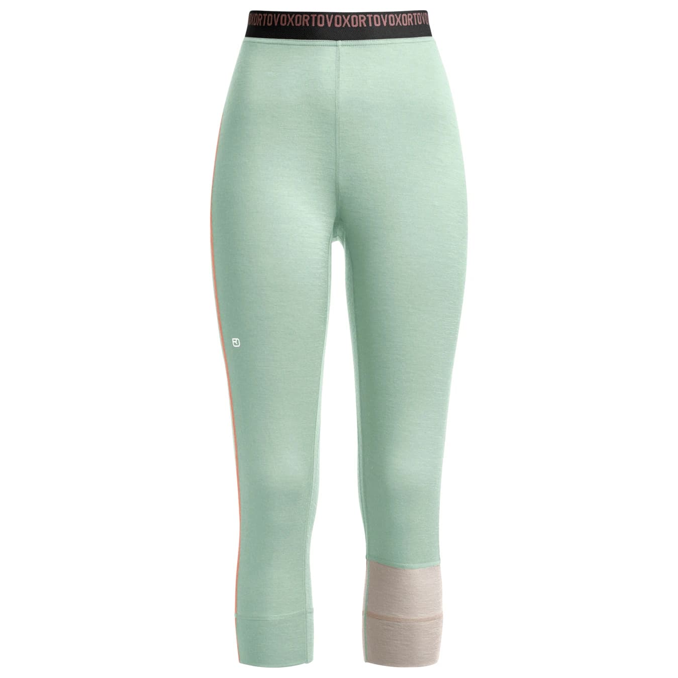 Дамско мериносово термобельо Ortovox Women's 185 Rock'N'Wool Short Pants Merino base layer - Green Acid