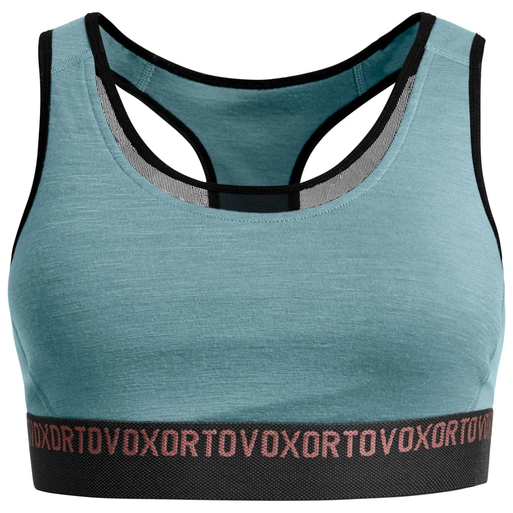 Дамско мериносово термобельо Ortovox Women's 185 Rock'N'Wool Sport Top Merino base layer - Icy Shore