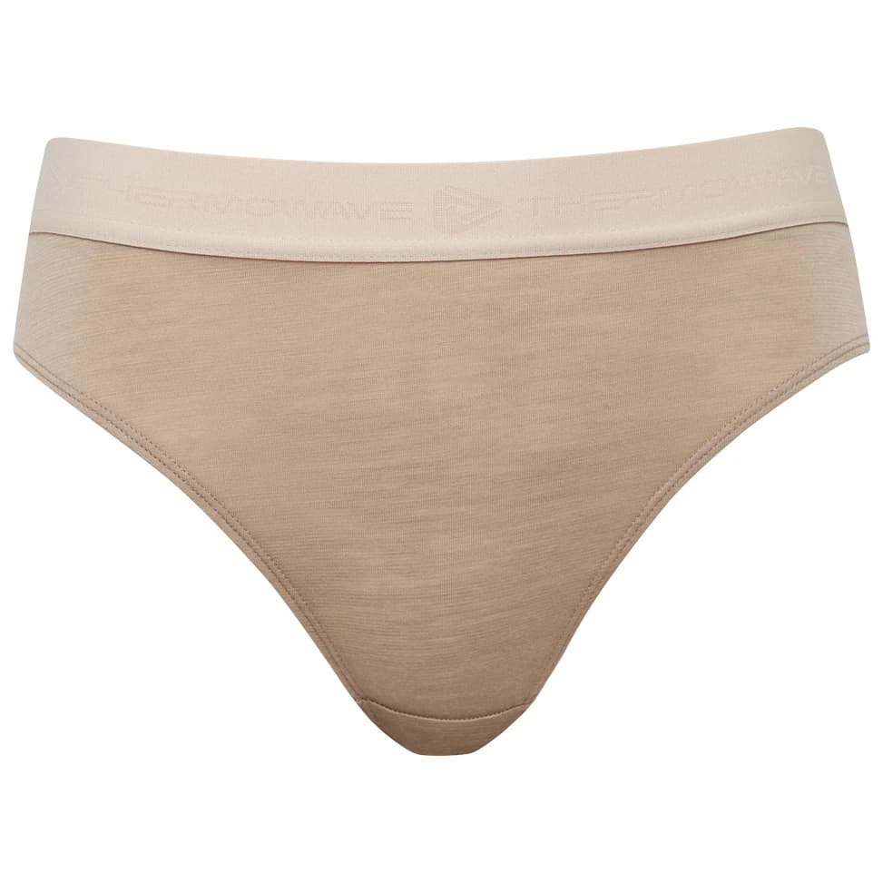 Мериносово термобельо Thermowave Women's Merino Life Briefs Merino base layer - Dune