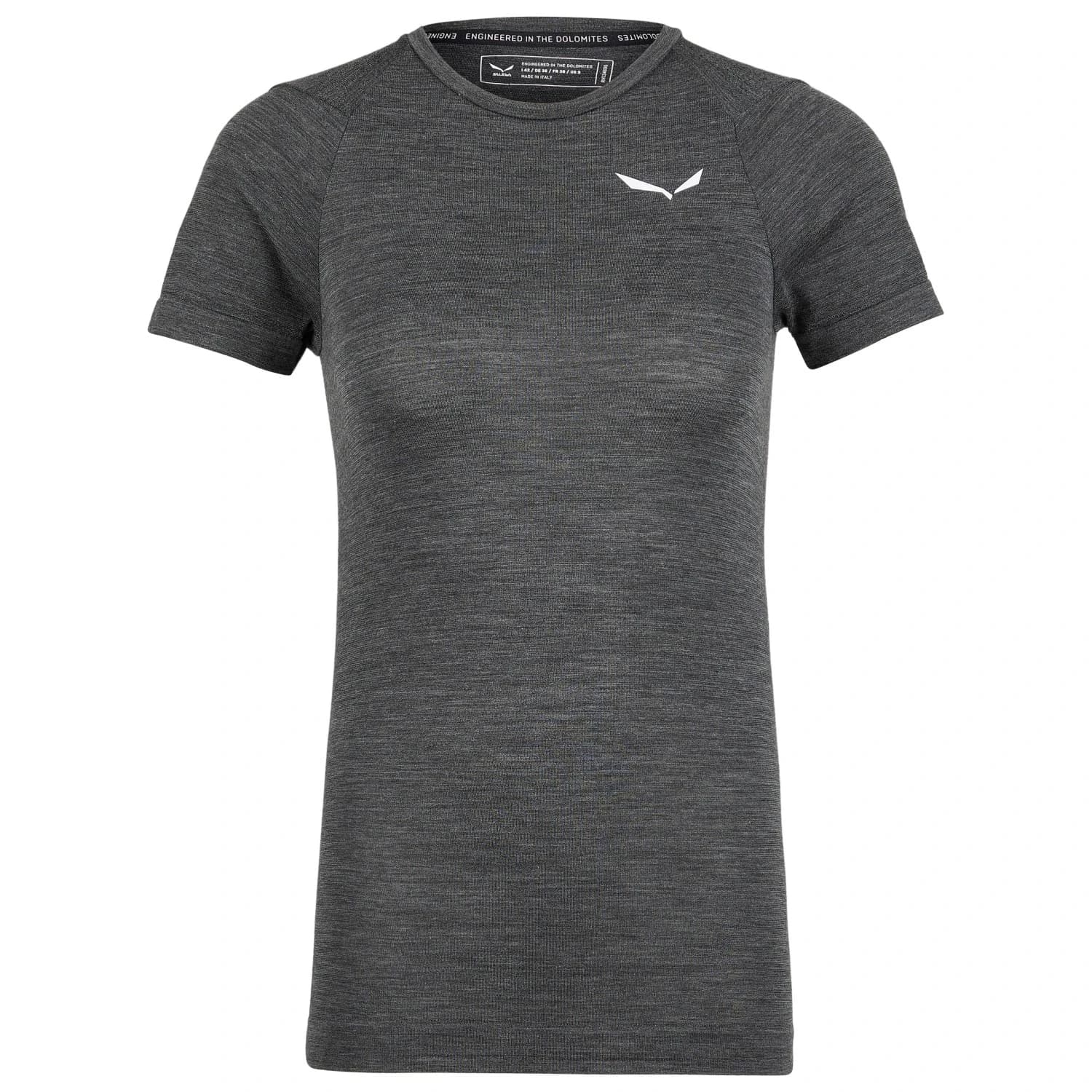 Дамско мериносово термобельо Salewa Women's Zebru Fresh AMR T-Shirt Merino base layer - Black Out