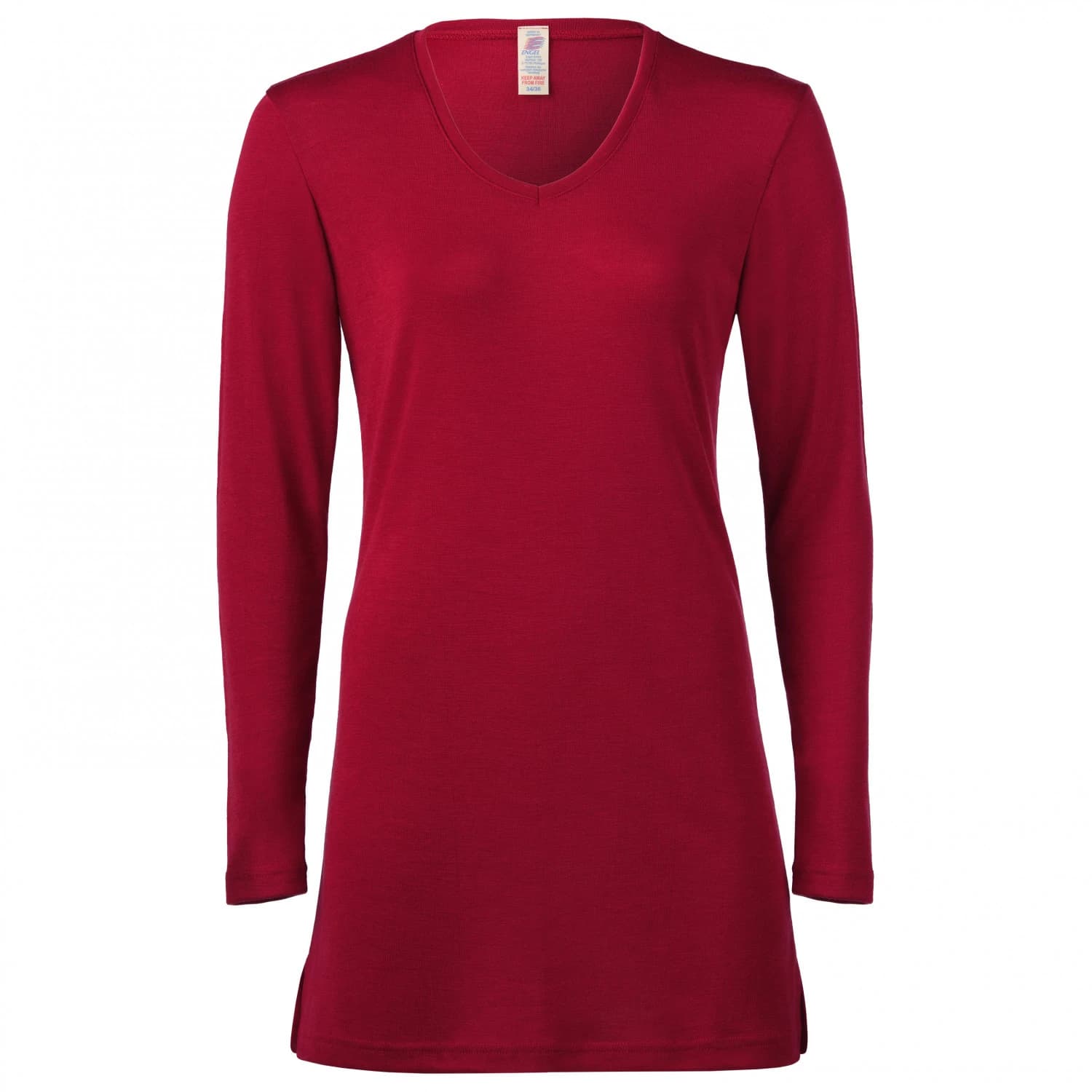Дамско мериносово термобельо Engel Women's Longshirt Merino base layer - Malve