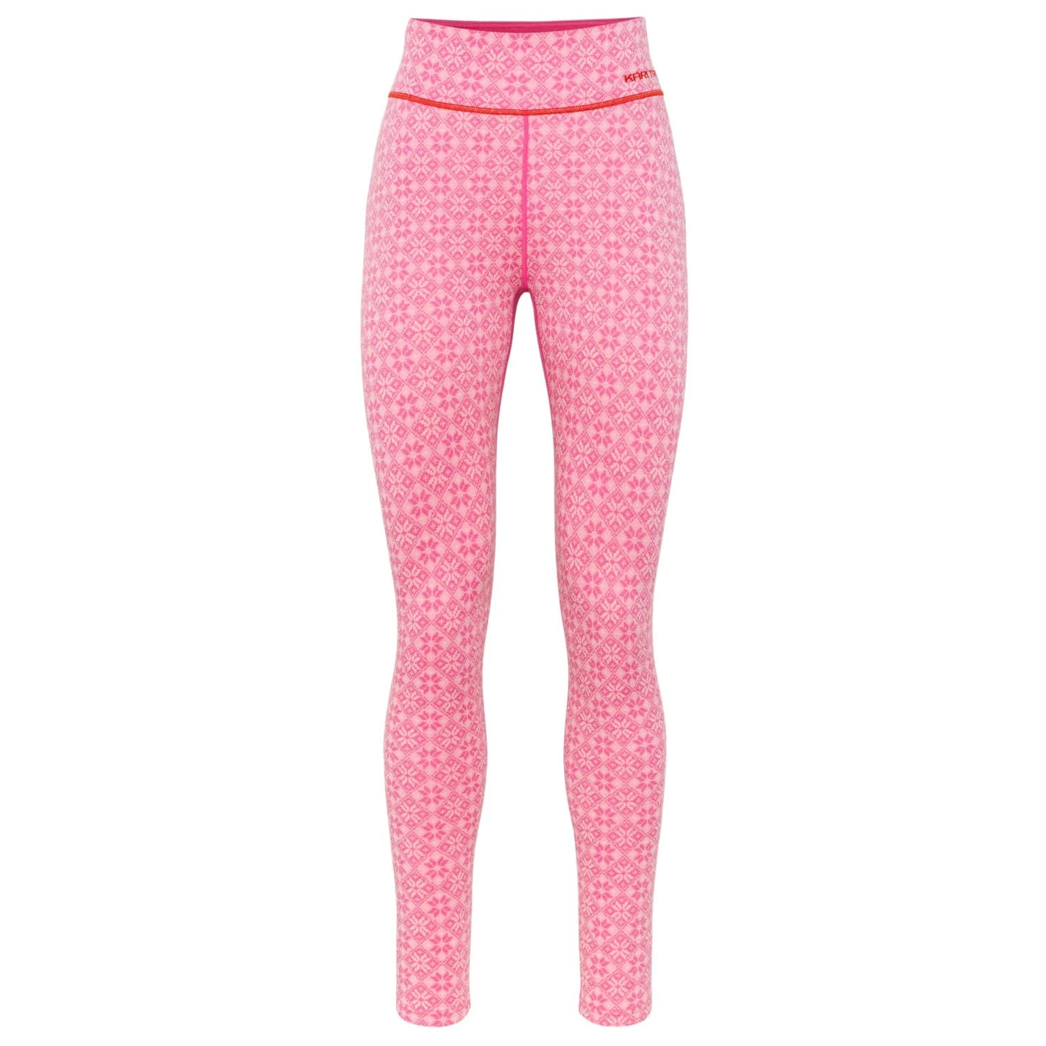 Мериносово термобельо Kari Traa Women's Rose Light Pant HW Merino base layer - Spink / Bright Pink
