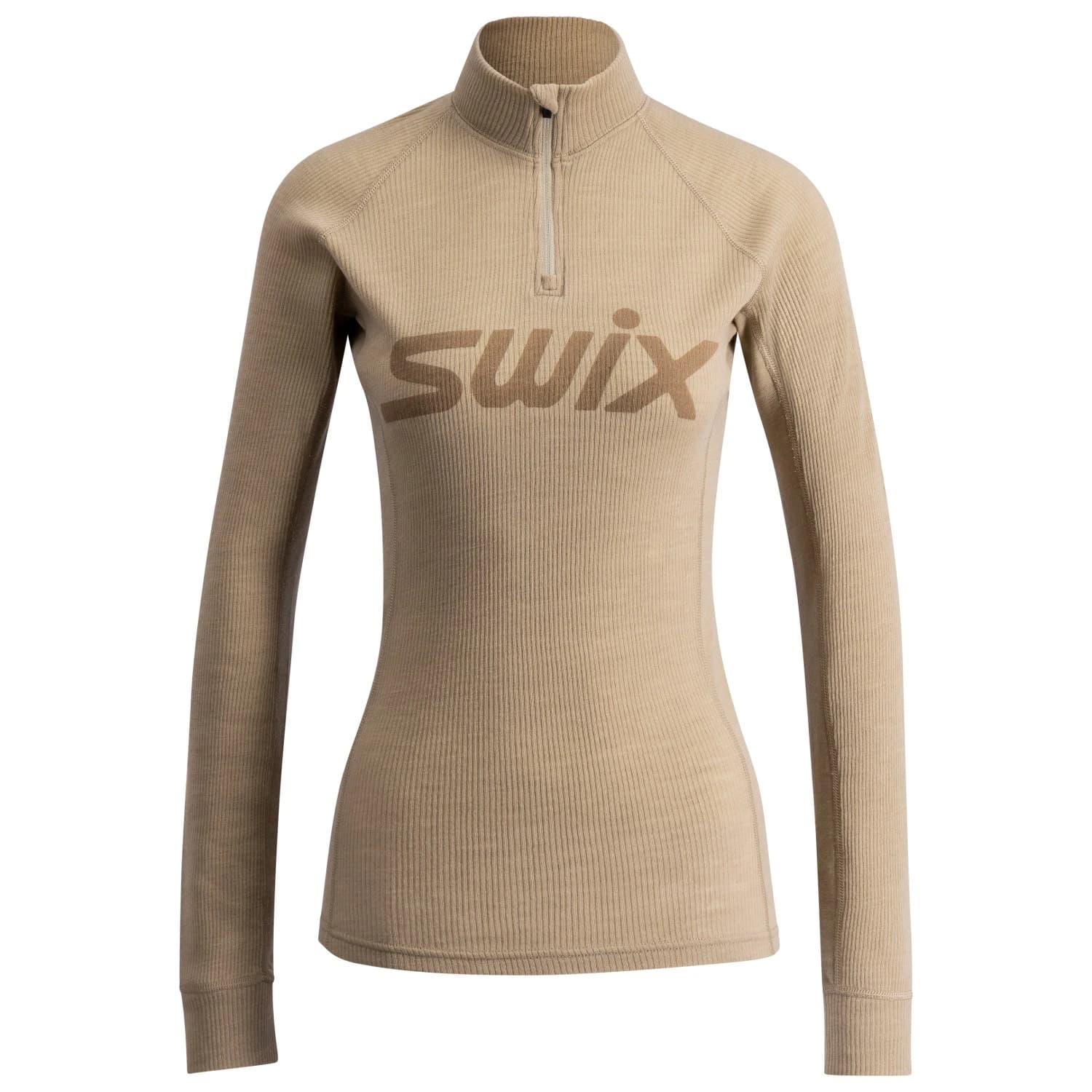 Мериносово термобельо Swix Women's RaceX Merino Half Zip Merino base layer - Dune