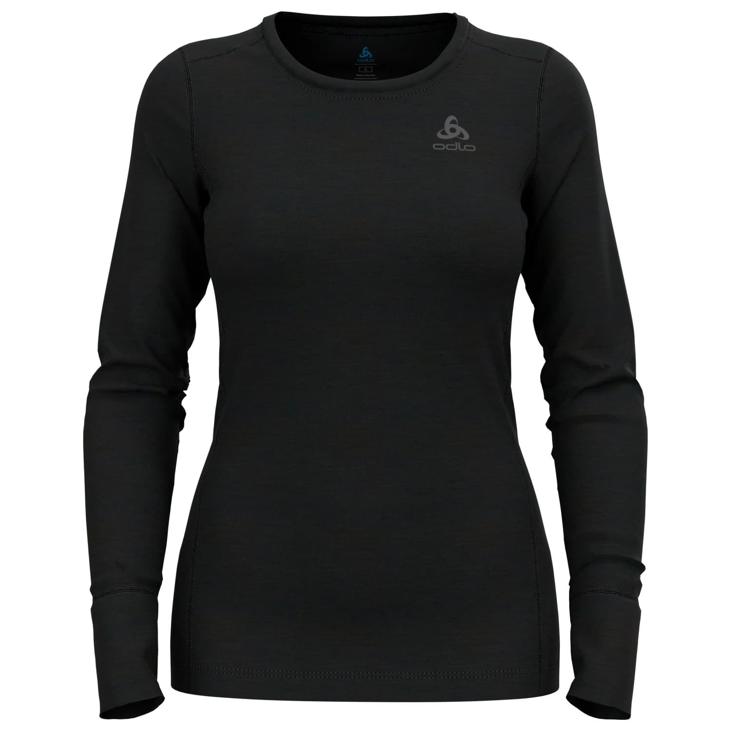Мериносово термобельо Odlo Women's Baselayer Top Crew Neck L/S Merino 200 Merino base layer - Black