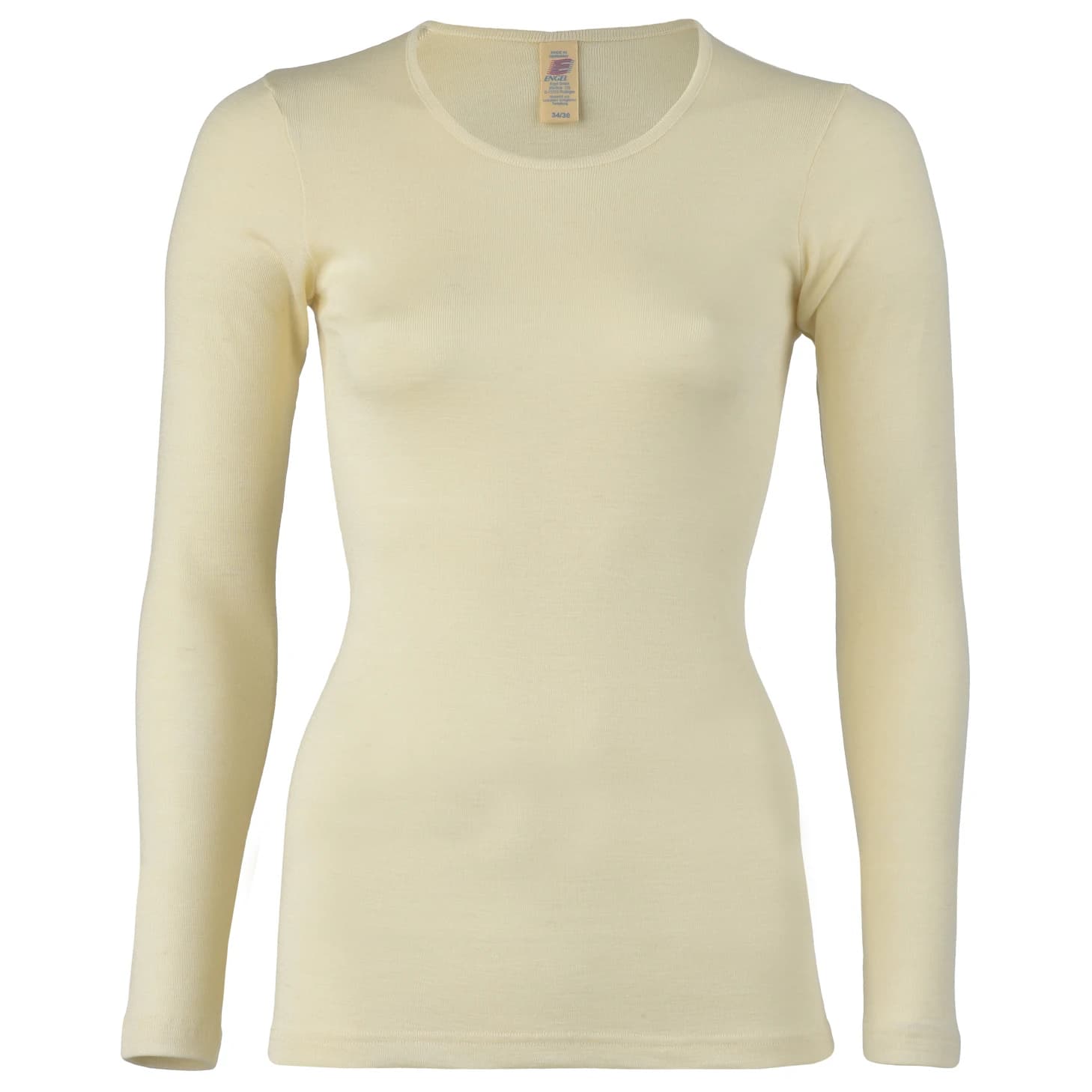 Дамско мериносово термобельо Engel Women's Shirt L/S Everyday base layer - Natur