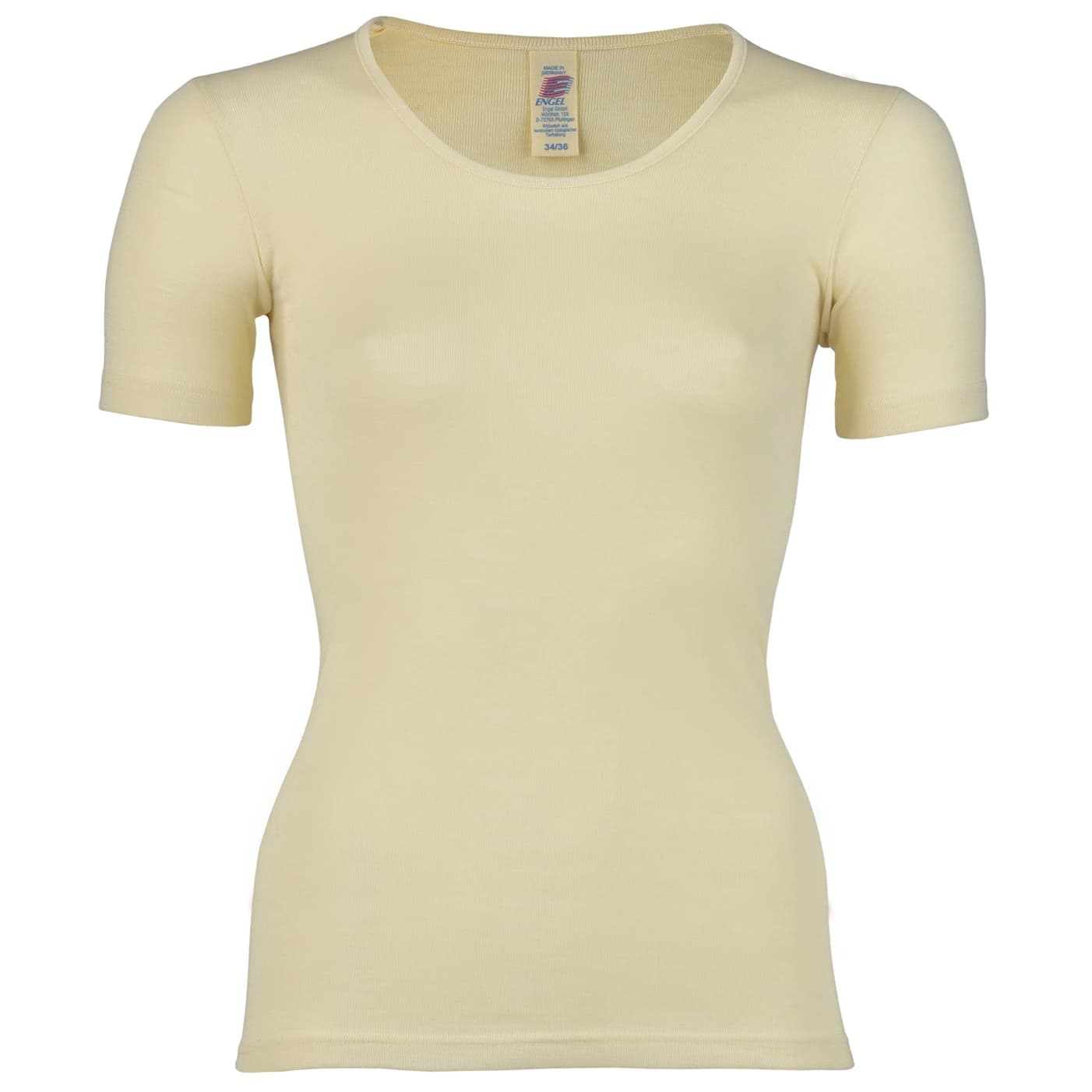 Дамско мериносово термобельо Engel Women's Short-Sleeve T-Shirt Merino base layer - Natur