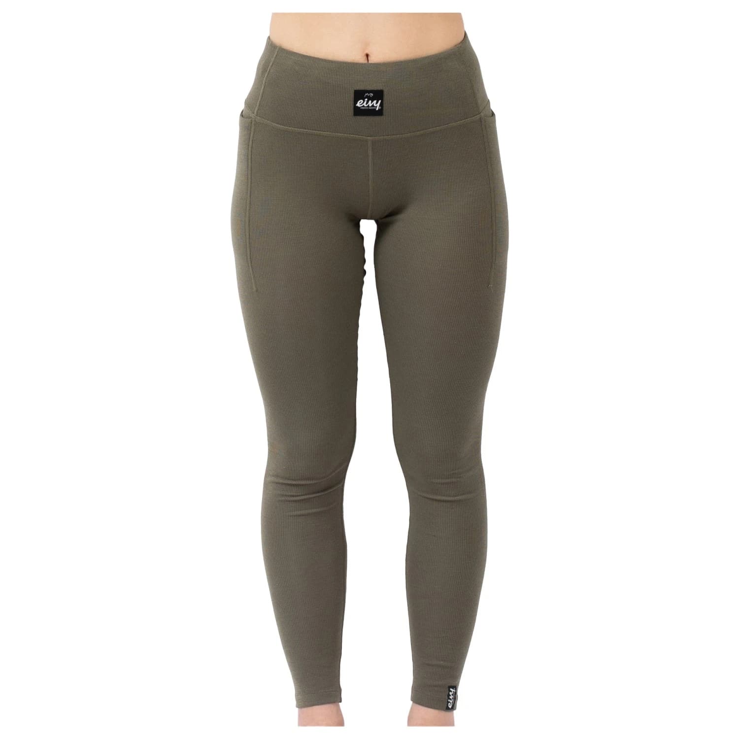 Дамско мериносово термобельо Eivy Women's Pocket Wool Rib Tights Merino base layer - Olive