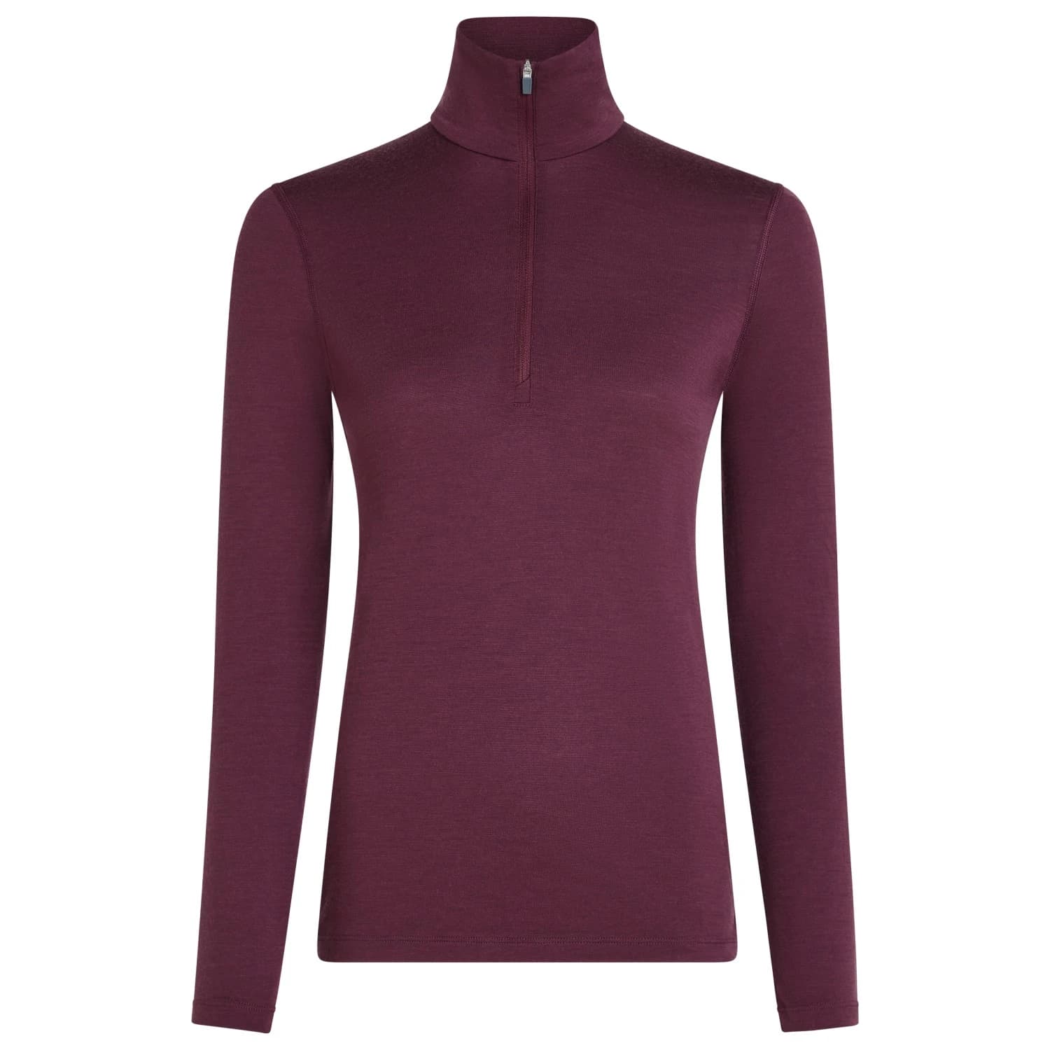 Дамско мериносово термобельо Icebreaker Women's 200 Oasis L/S Half Zip Merino longsleeve - Dark Berry