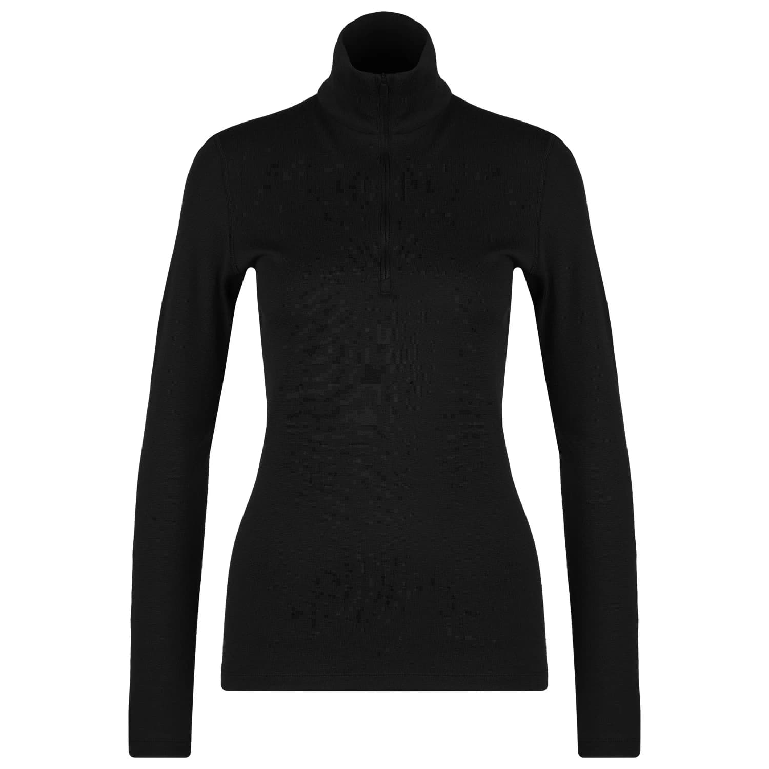 Дамско мериносово термобельо Icebreaker Women's 260 Tech L/S Half Zip Merino base layer - Black