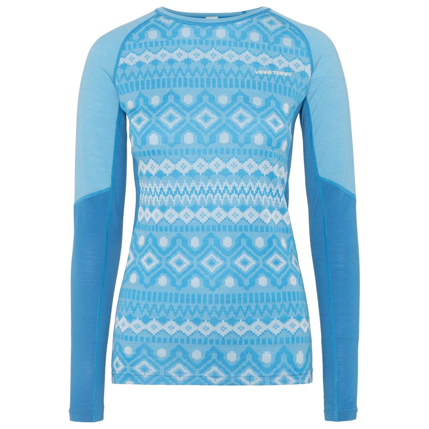 Мериносово термобельо Kari Traa Women's Malia L/S Merino base layer - Ocean