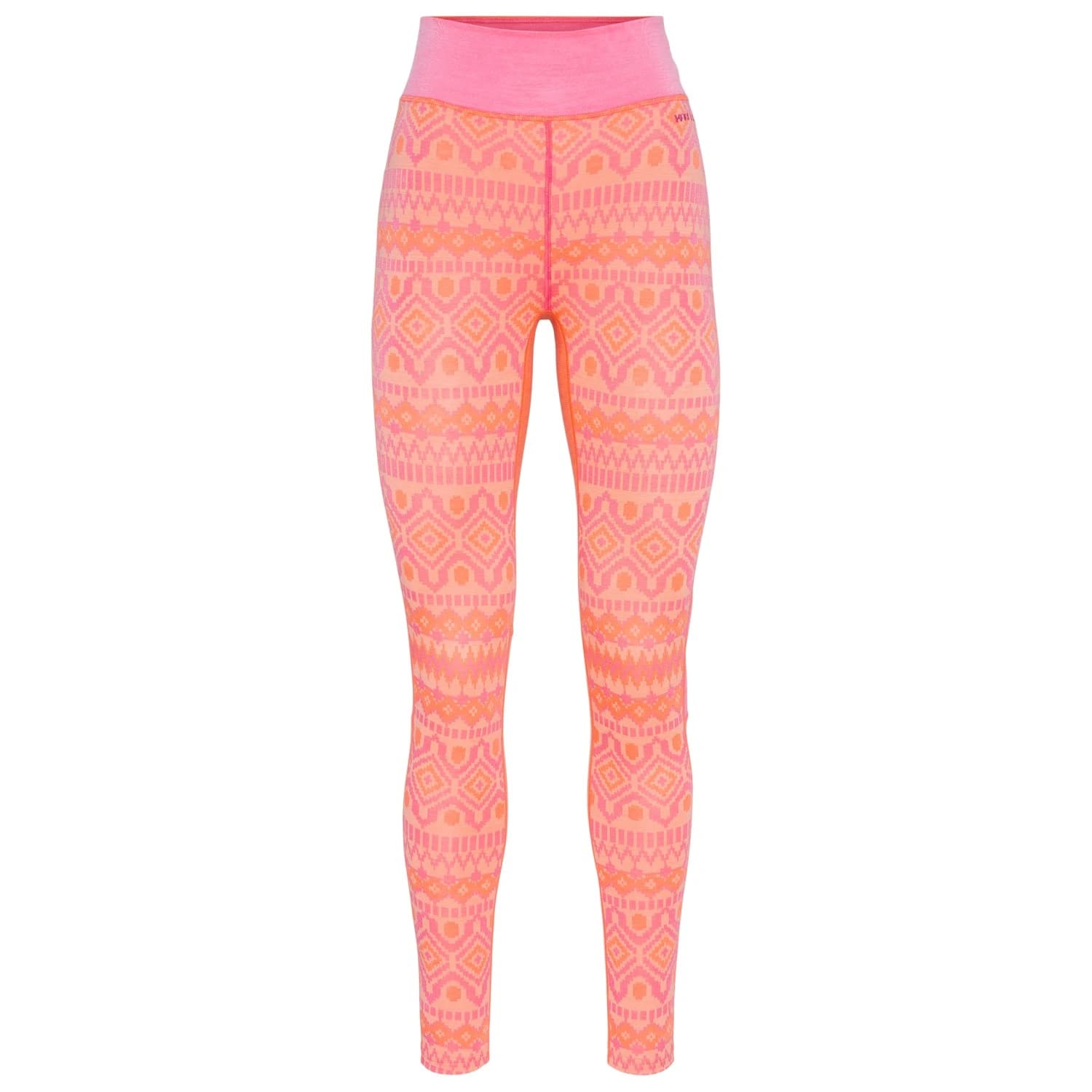 Дамско мериносово термобельо Kari Traa Women's Malia Pants Merino base layer - Bubblegum