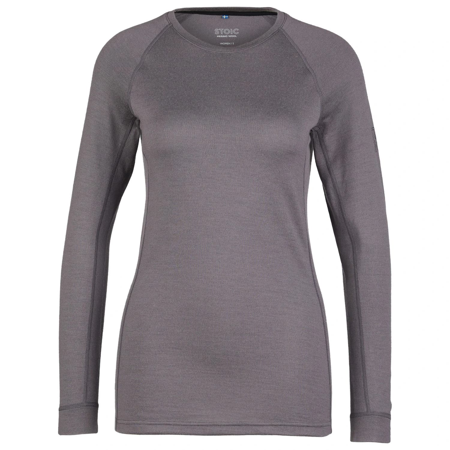 Дамско мериносово термобельо Stoic Women's Merino240 BengtSt. L/S Merino base layer - Dark Purple