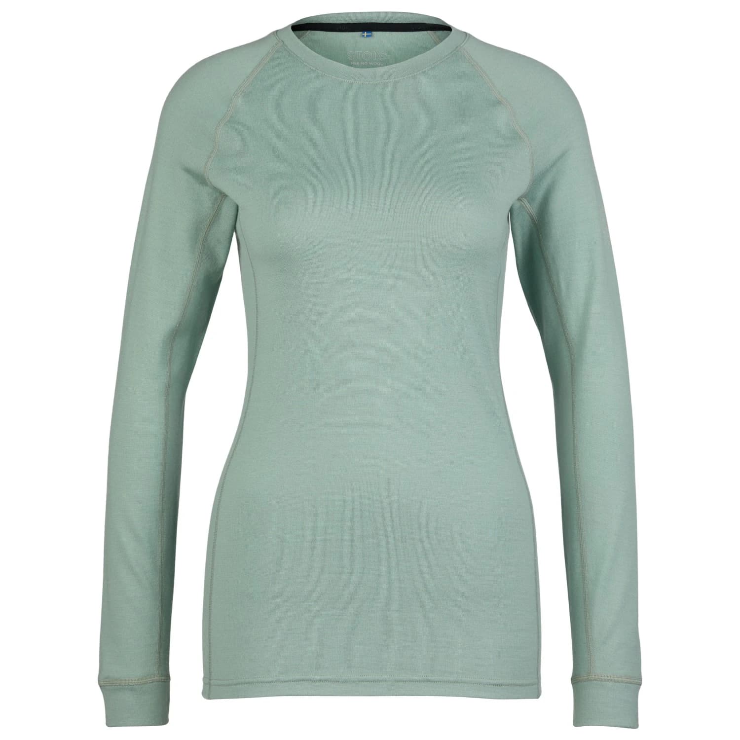 Дамско мериносово термобельо Stoic Women's Merino240 BengtSt. L/S Merino base layer - Iceberg Green