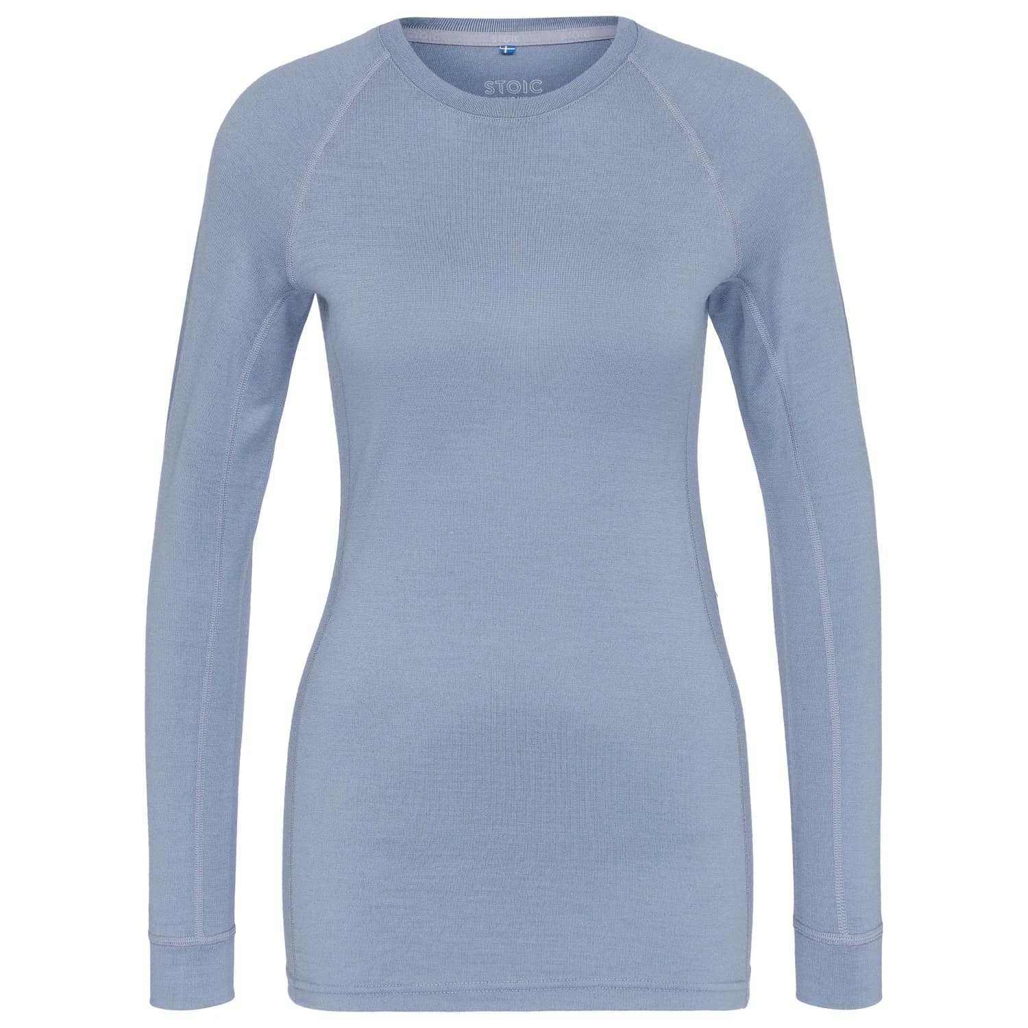 Мериносово термобельо Stoic Women's Merino240 BengtSt. L/S Merino base layer - Sky Grey