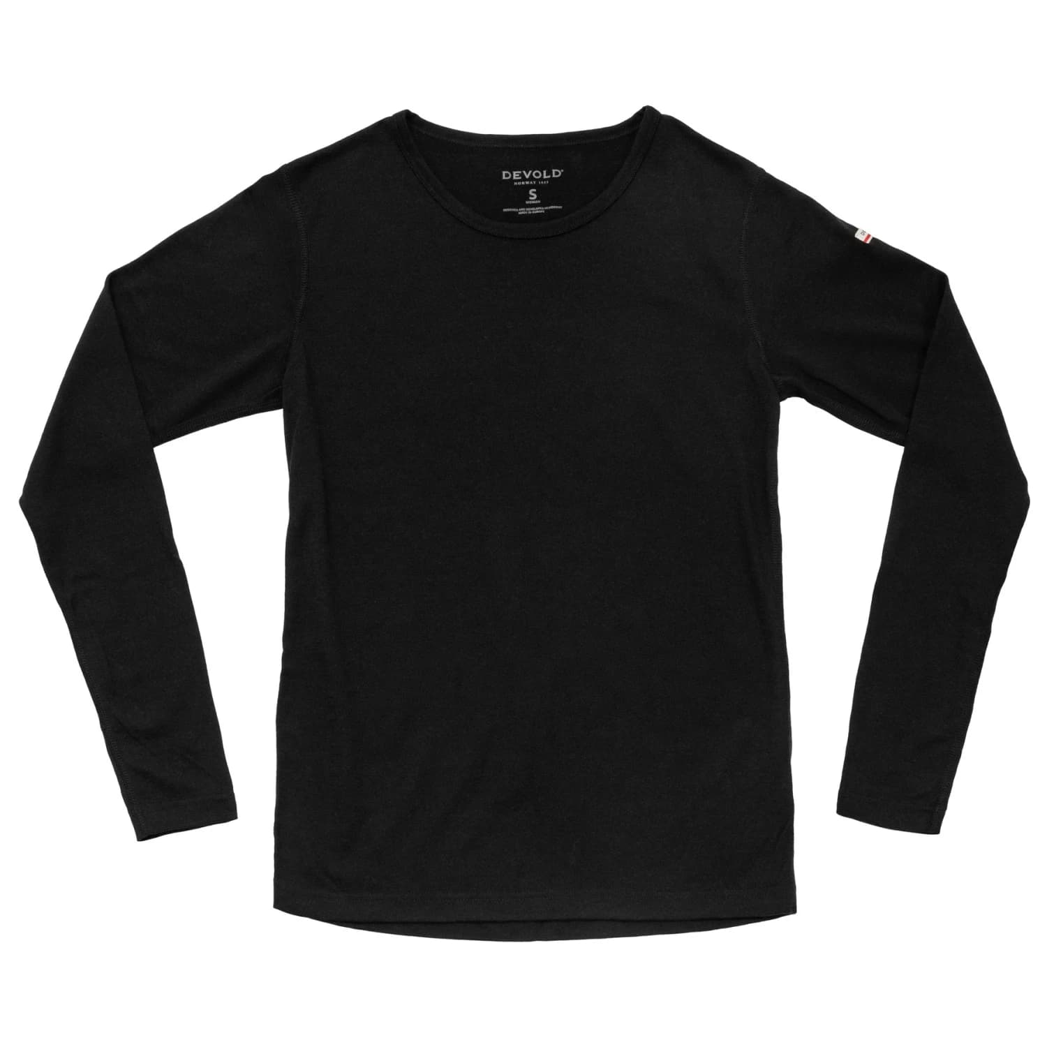 Дамско мериносово термобельо Devold Women's Breeze Plus Merino 200 Shirt Merino base layer - Black