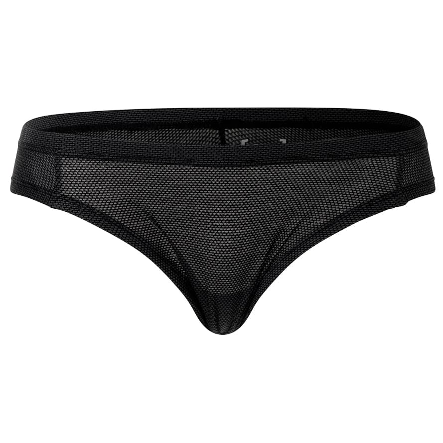 Дамско бельо super.natural Women's Air Thong Merino base layer - Jet Black
