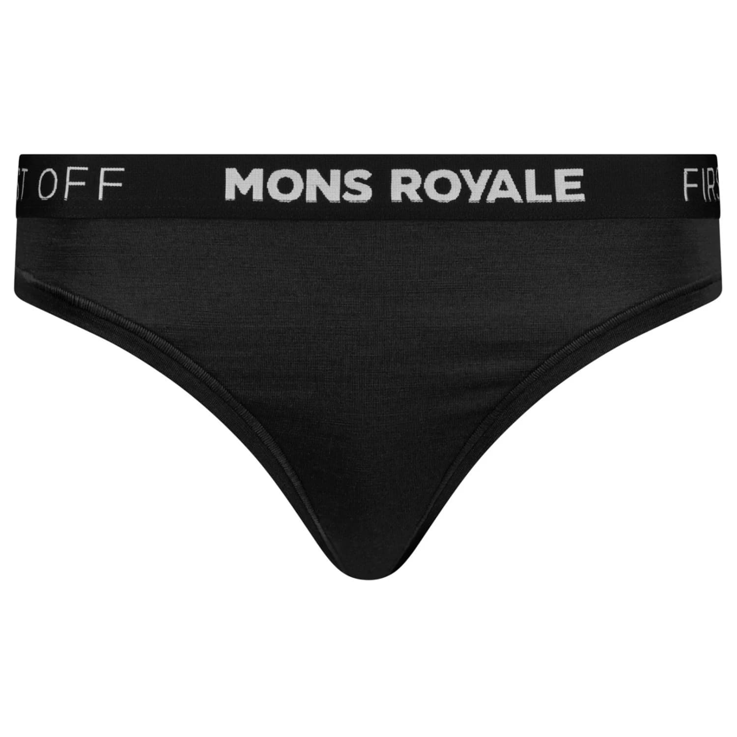 Мериносово термобельо Mons Royale Women's Stratos Merino Thong Merino base layer - Black