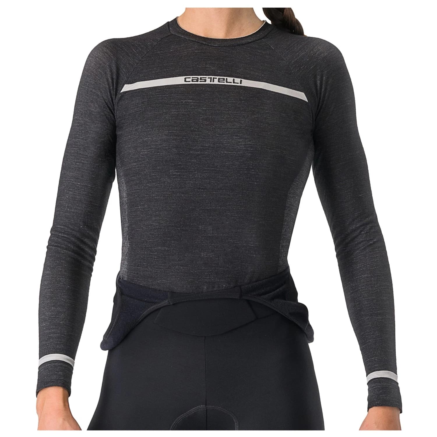 Дамско горнище Castelli Women's Merino Seamless Baselayer Merino base layer - Black