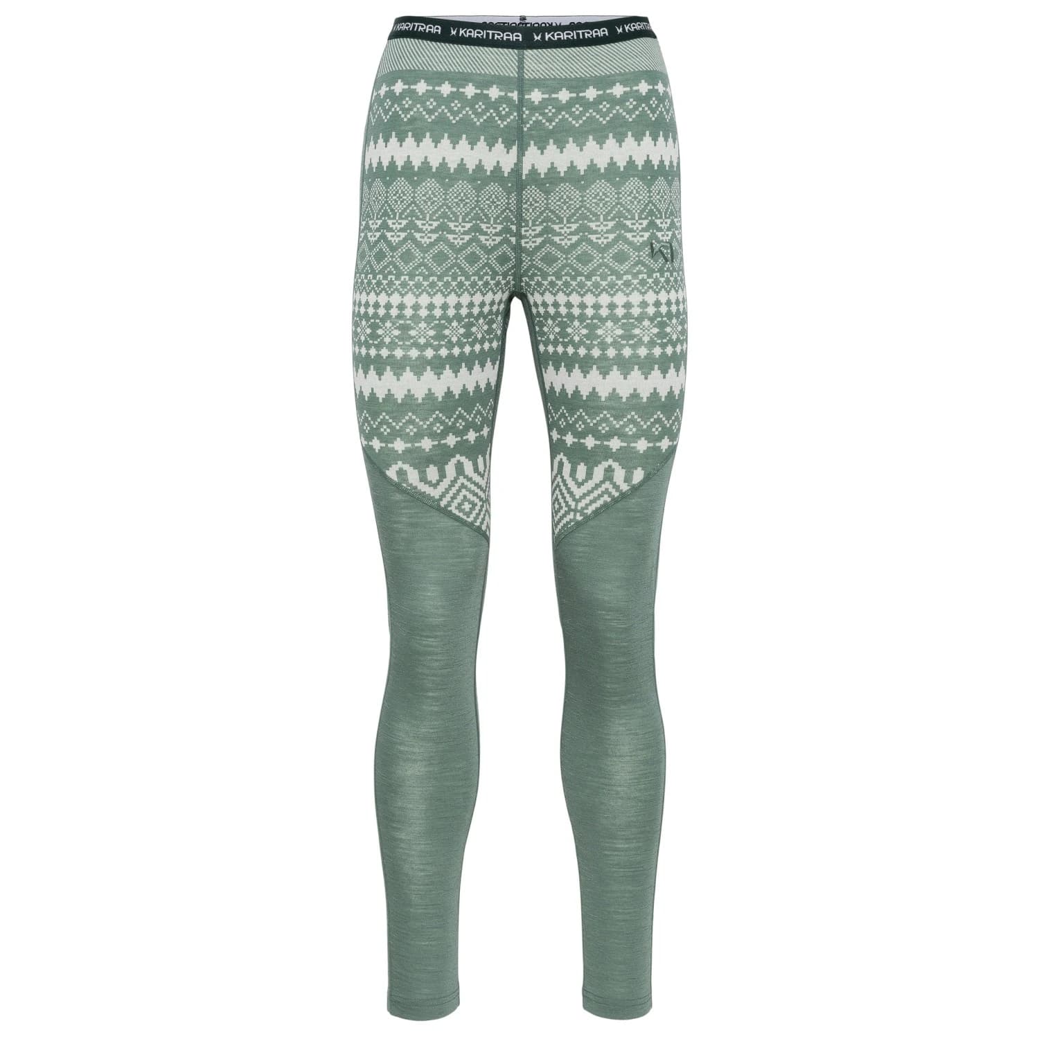 Мериносово термобельо Kari Traa Women's Live Pants Merino base layer - Dusty Midtone Green