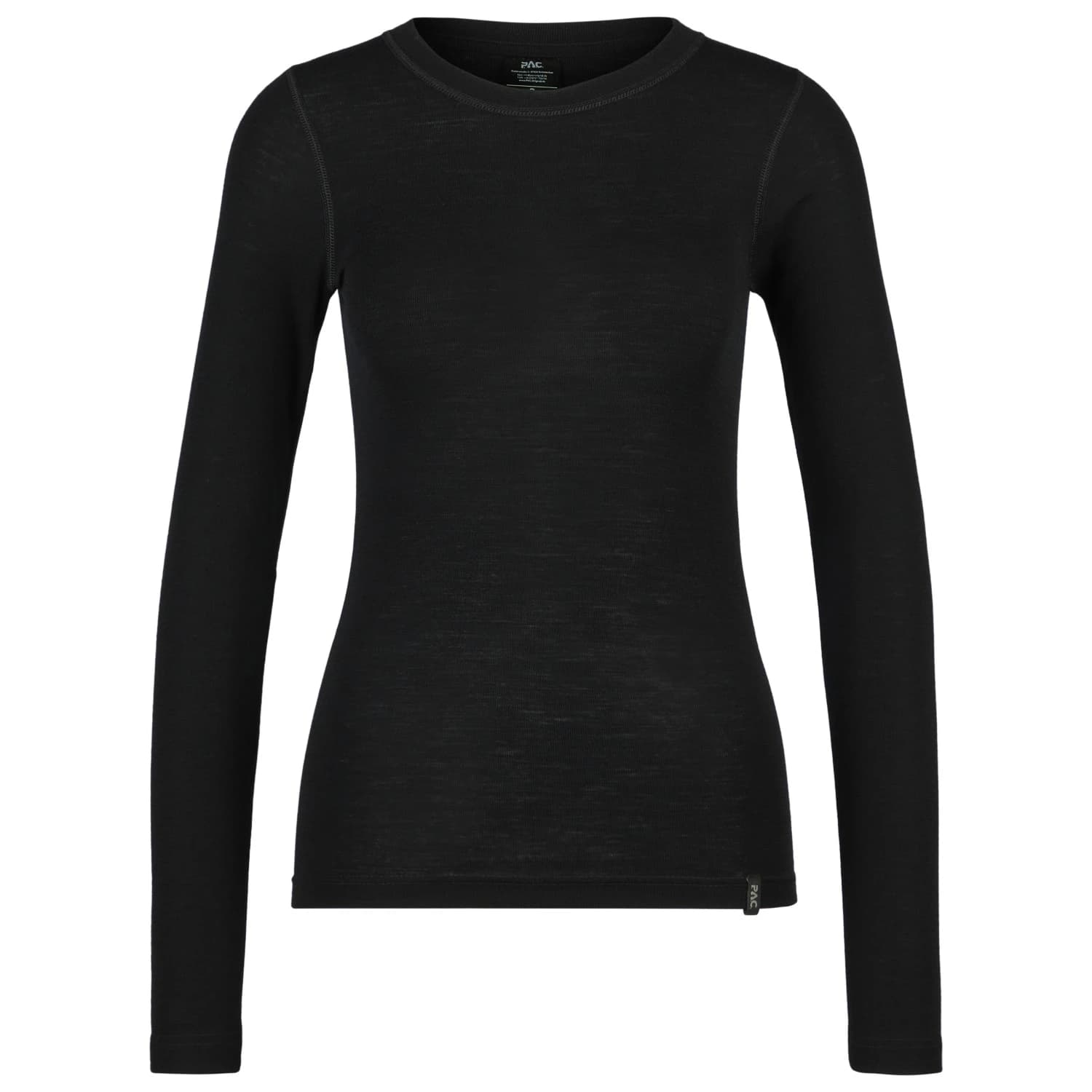 Дамско мериносово термобельо P.A.C. Women's 100% Merino Unterwäsche L/S Merino base layer - Black