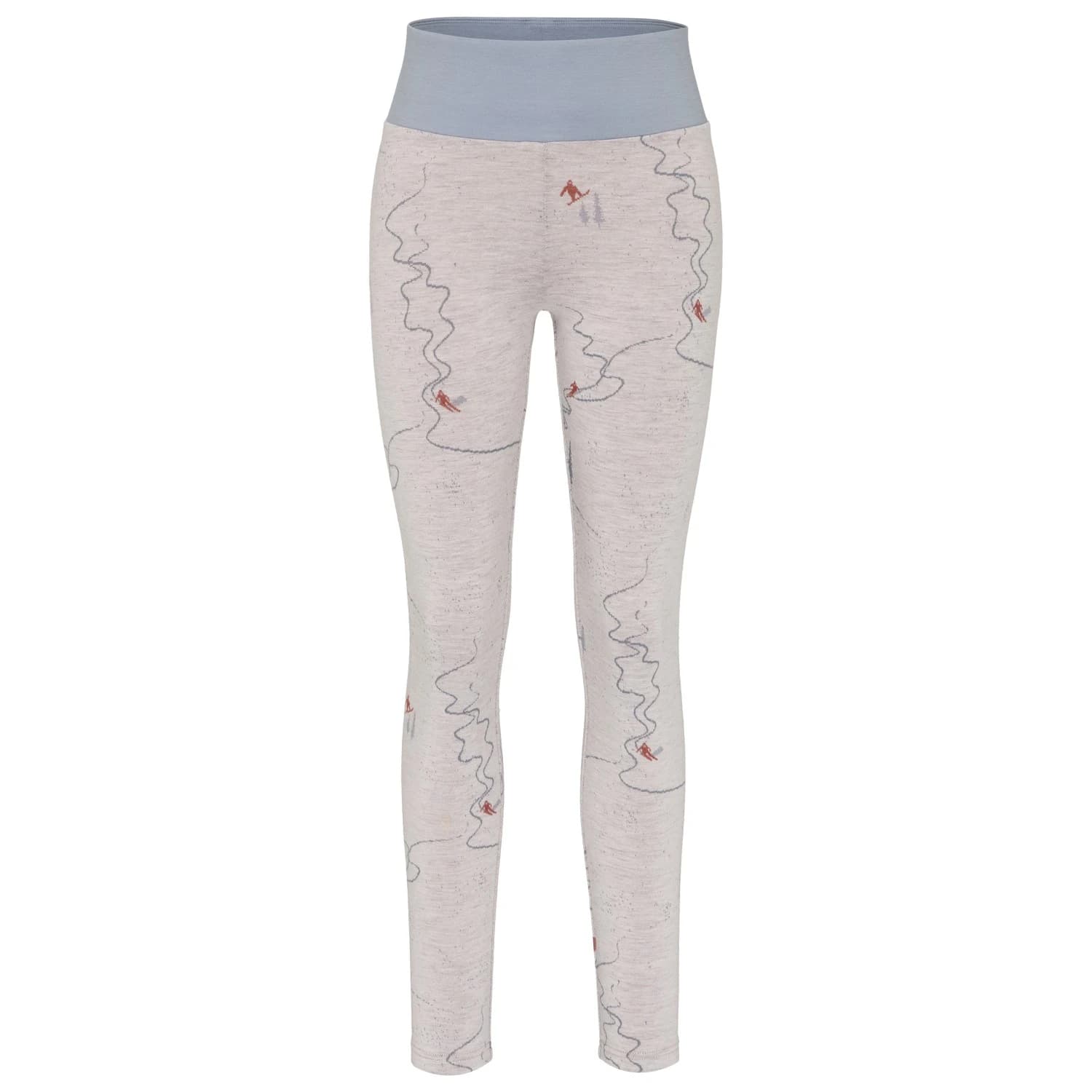 Мериносово термобельо Stoic Women's Merino225 StensundSt. Long Pants Merino base layer - Snow Tracks White Multi