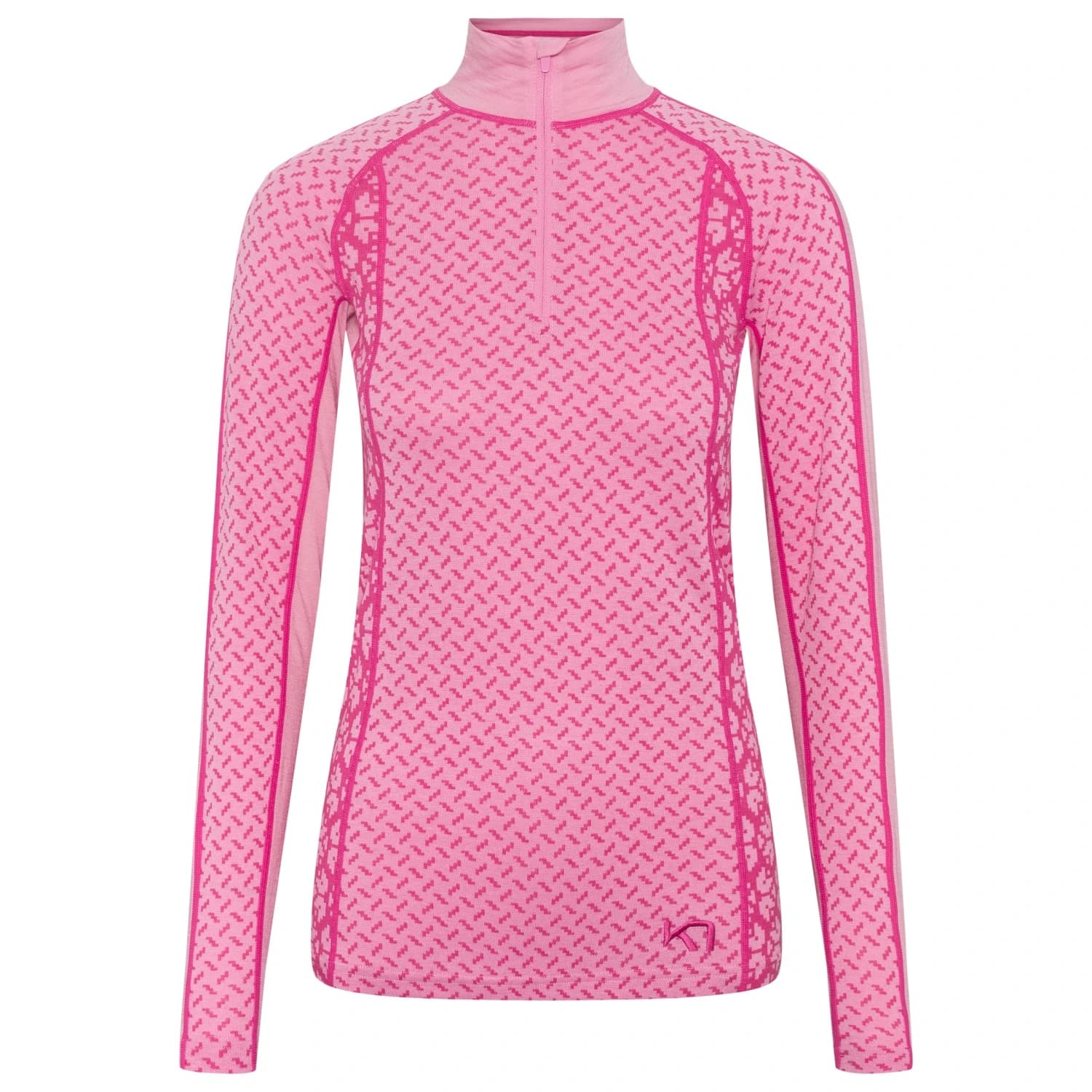 Мериносово термобельо Kari Traa Women's Lekker Halfzip Merino base layer - Prism