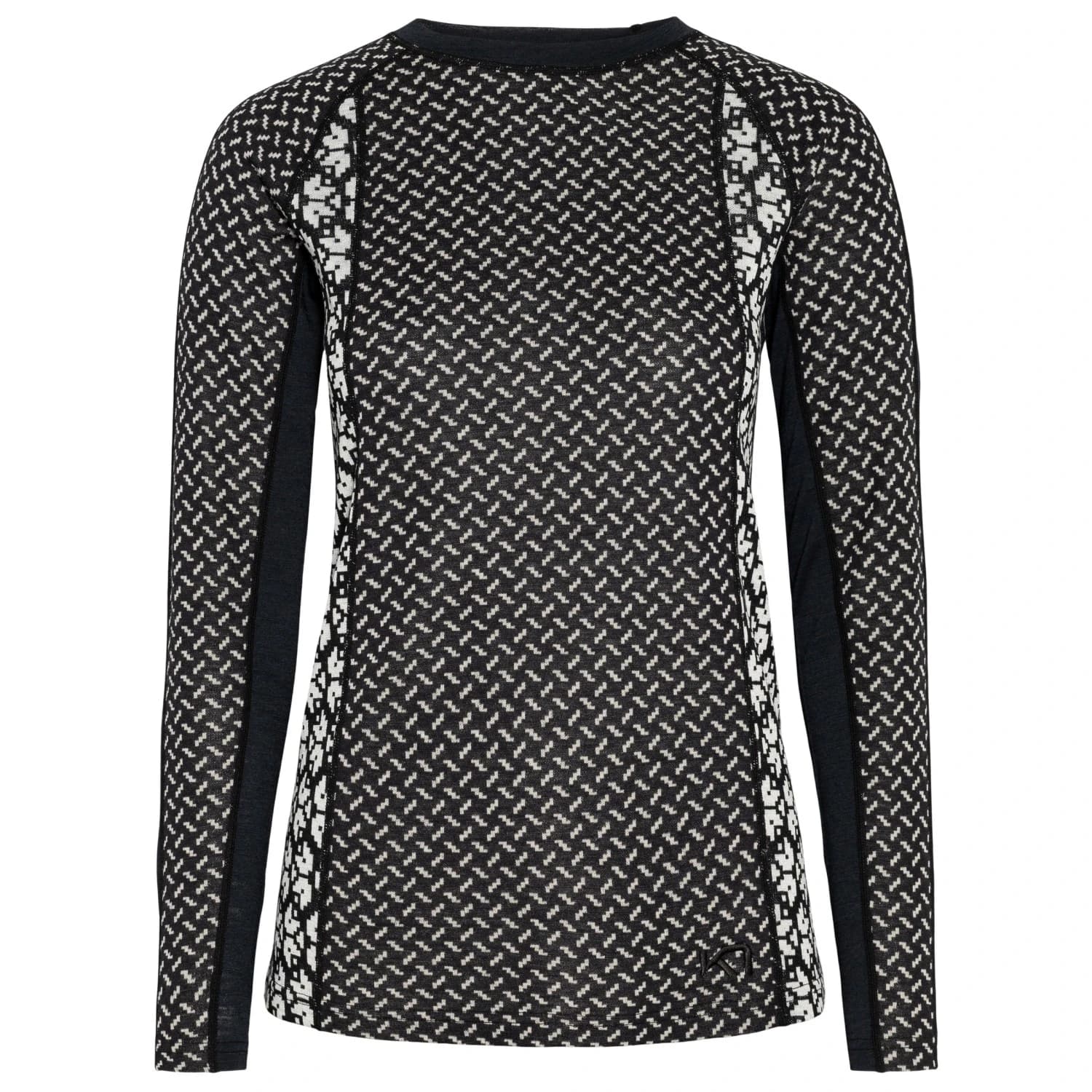 Мериносово термобельо Kari Traa Women's Lekker L/S Merino base layer - Black