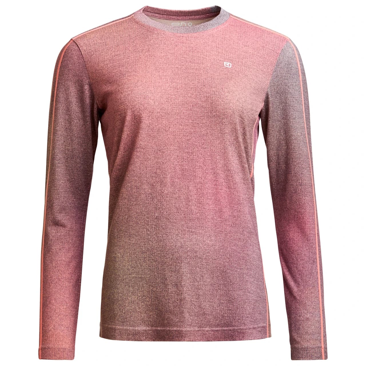 Дамско мериносово термобельо Ortovox Women's 185 Rock'N'Wool Print L/S Merino base layer - Aop Dawn Rose