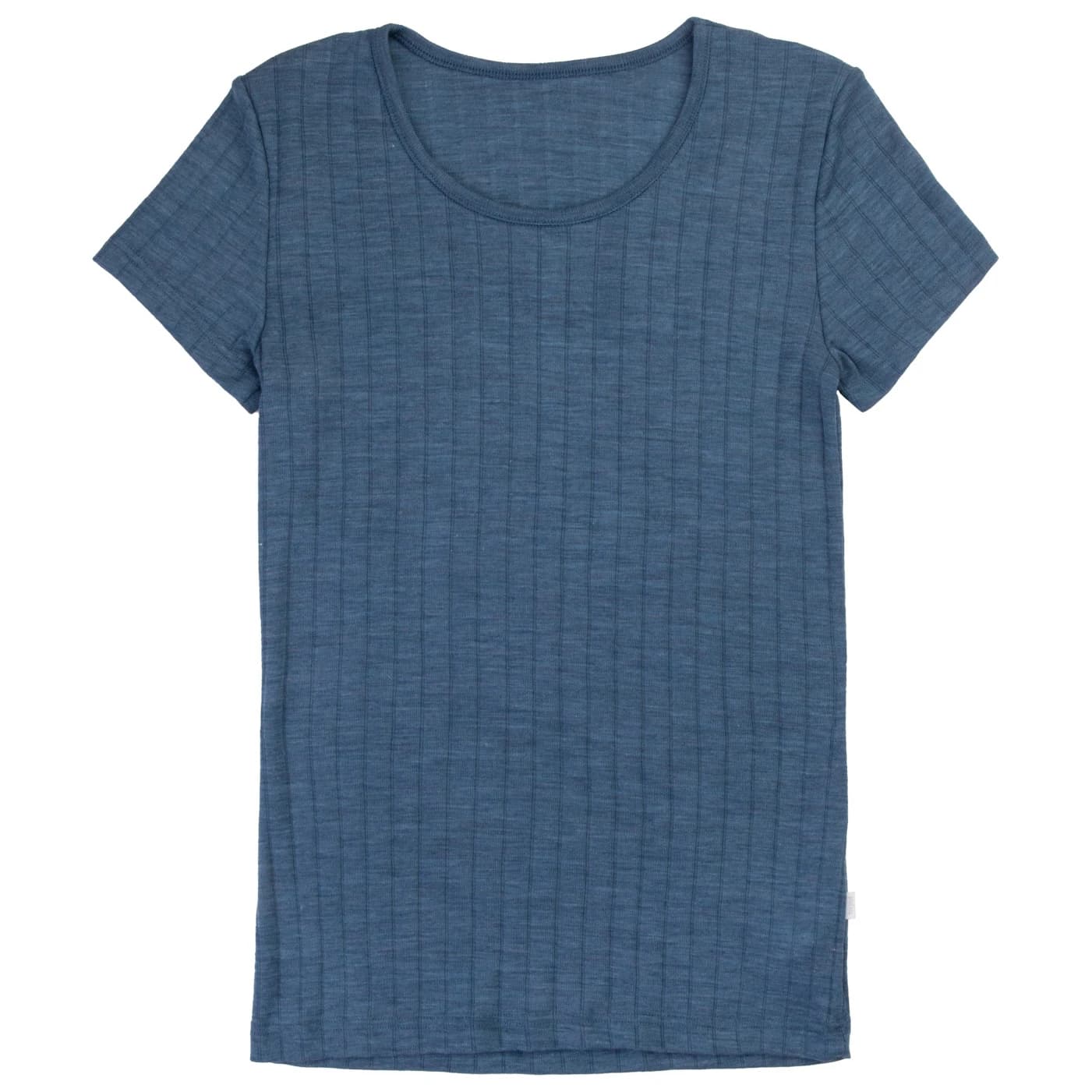 Дамско мериносово термобельо Joha Women's Blouse Short Sleeves Merino base layer - Blue Melange