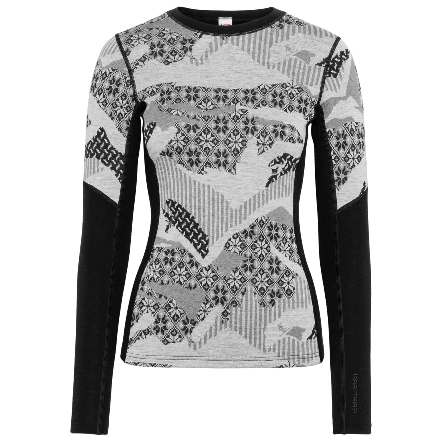 Мериносово термобельо Kari Traa Women's Olea L/S Merino base layer - Black