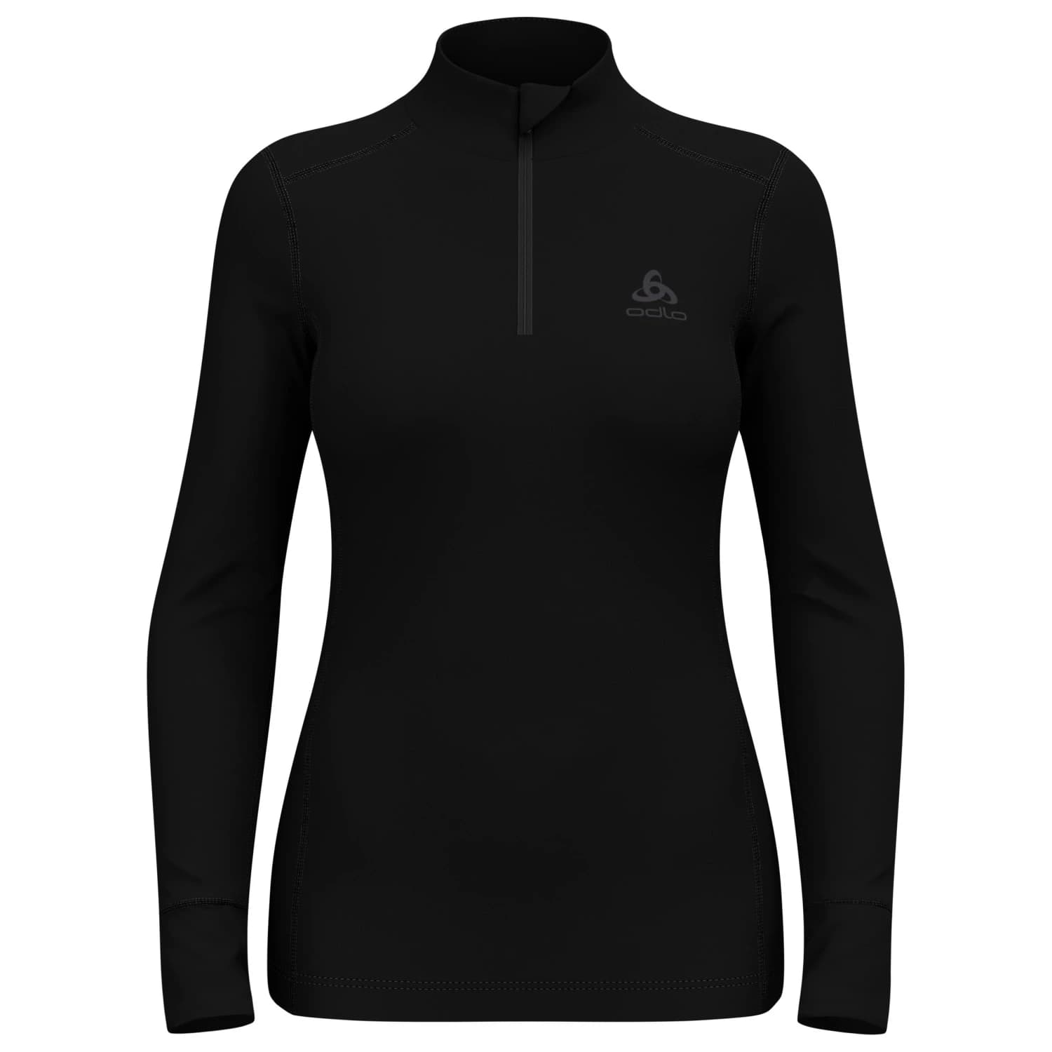 Мериносово термобельо Odlo Women's Merino 260 Bl Top Turtle Neck L/S Half Zip Merino base layer - Black