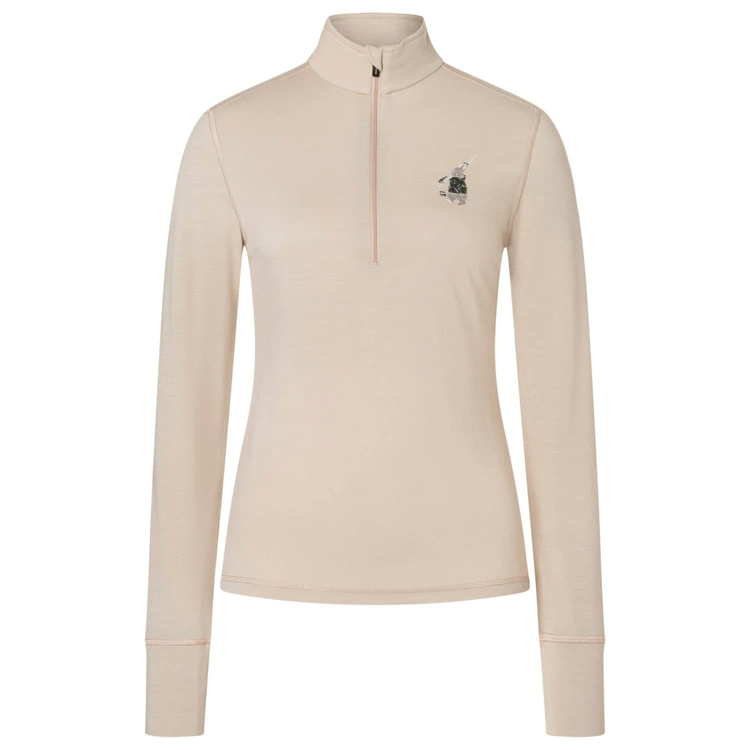 Мериносово термобельо super.natural Women's Tundra175 Zip 1/4 Bunny Merino base layer - White Pepper / Various