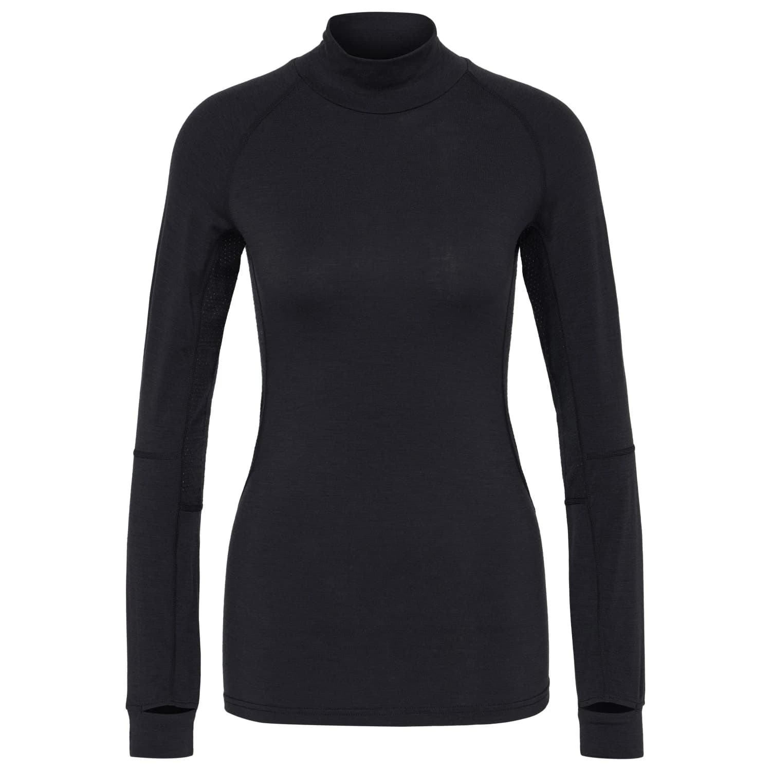 Мериносово термобельо Stoic Women's MerinoMesh150 SadjemSt. Mock Neck Merino base layer - Black