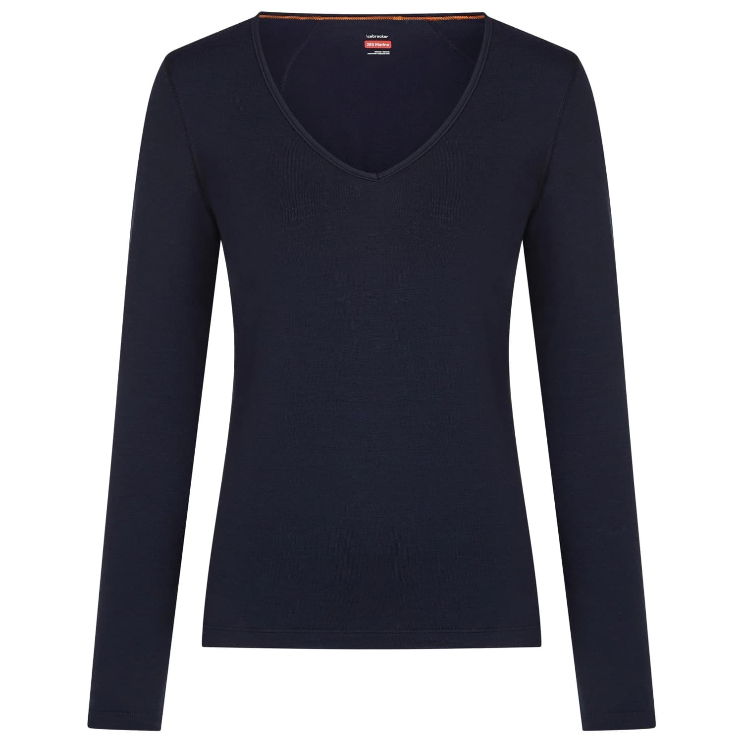 Мериносово термобельо Icebreaker Women's Merino 260 Oasis L/S V Neck Merino base layer - Midnight Navy