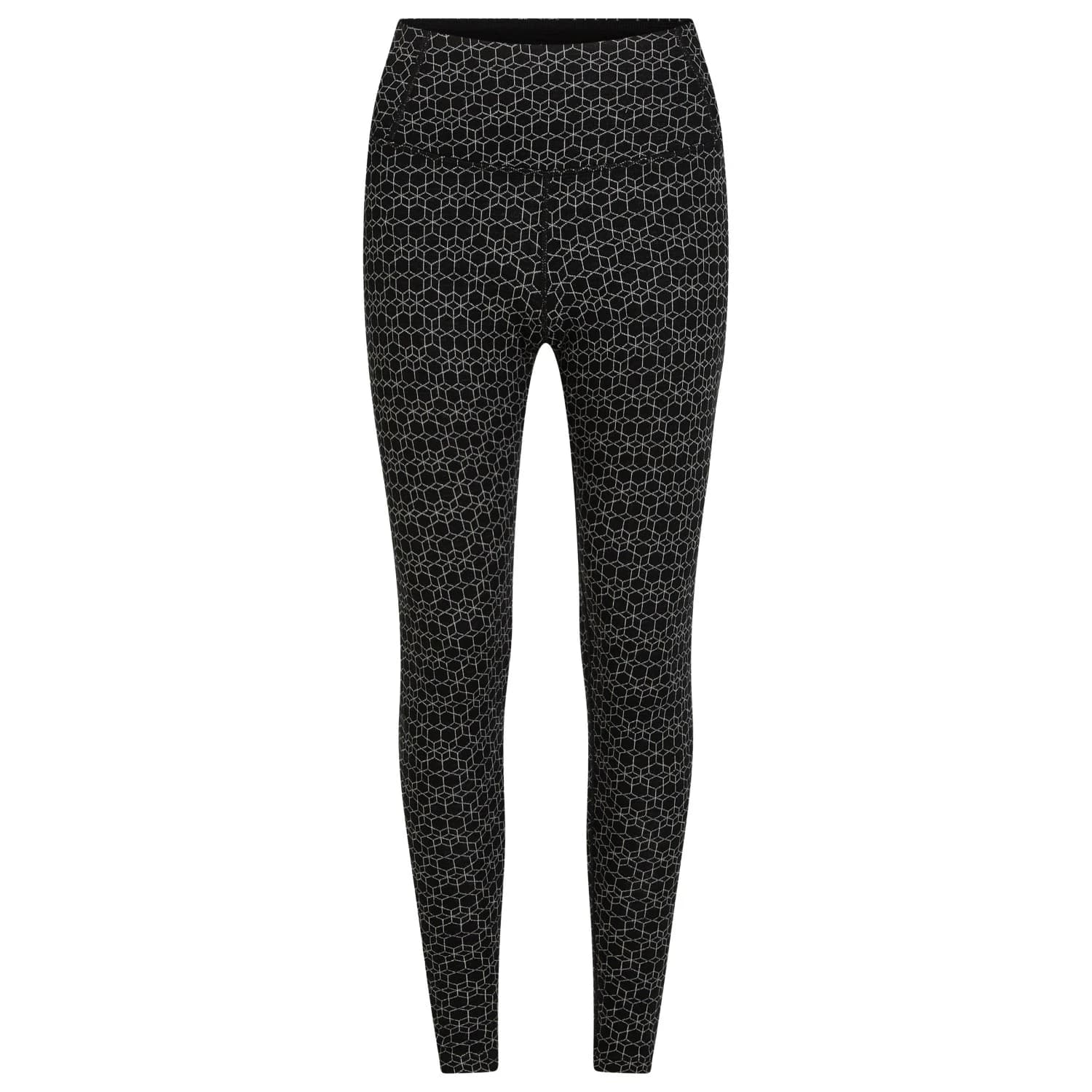Мериносово термобельо Icebreaker Women's Merino 260 Oasis Leggings Alpine Geo Merino base layer - Black / Snow / J
