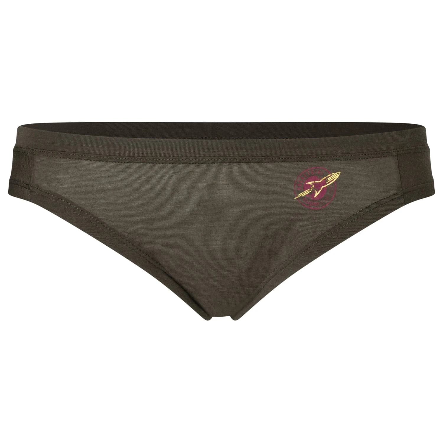 Дамско мериносово термобельо super.natural Women's Rocket175 Thong Merino base layer - Black Ink / Sangria / Gold