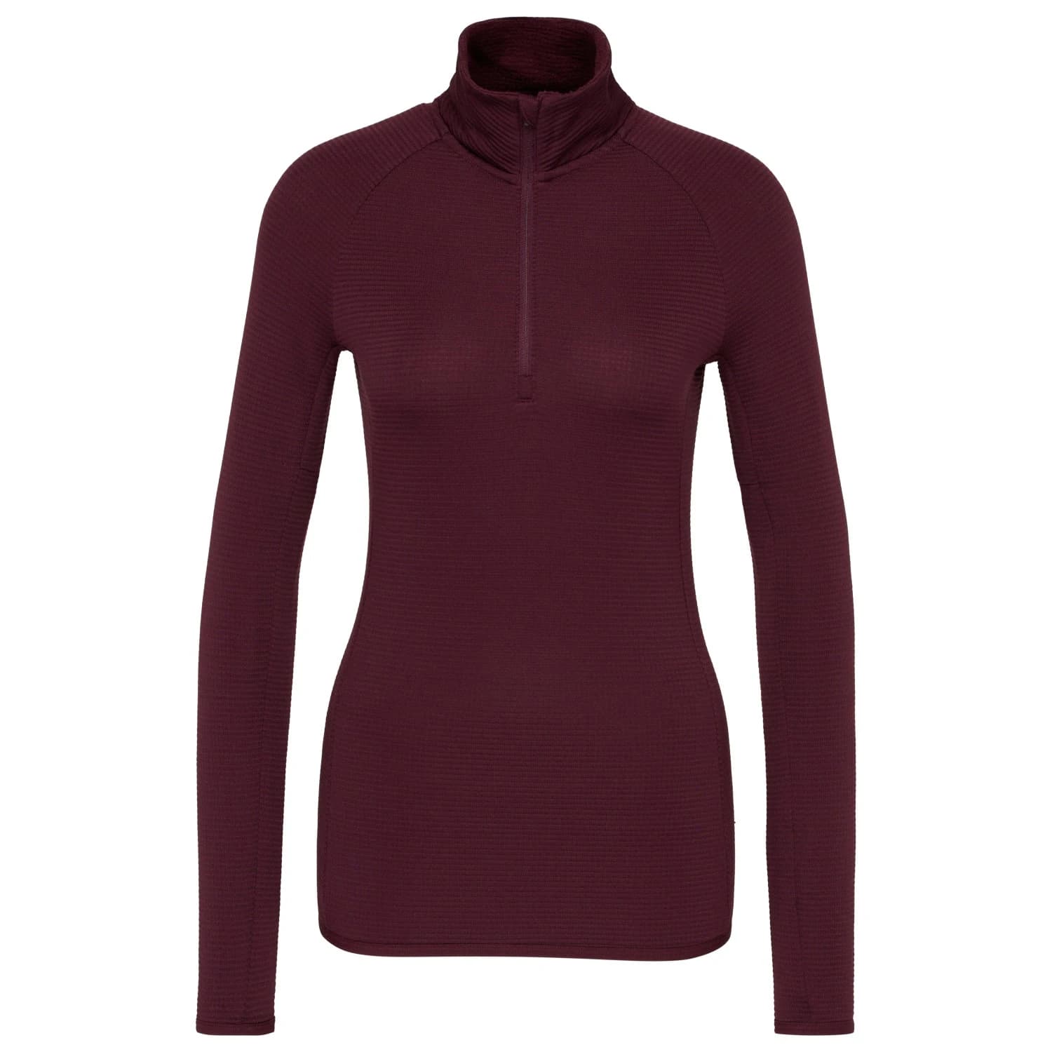 Мериносово термобельо Stoic Women's MerinoSoft180 TuleboLightSt. Half Zip Merino base layer - Dark Plum Red