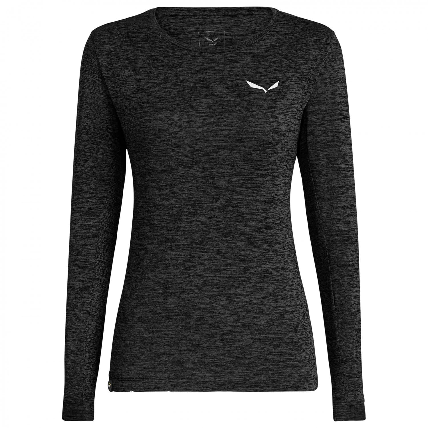 Дамска спортна тениска Salewa Women's Puez Melange Dry L/S Tee Sport shirt - Black Out Melange