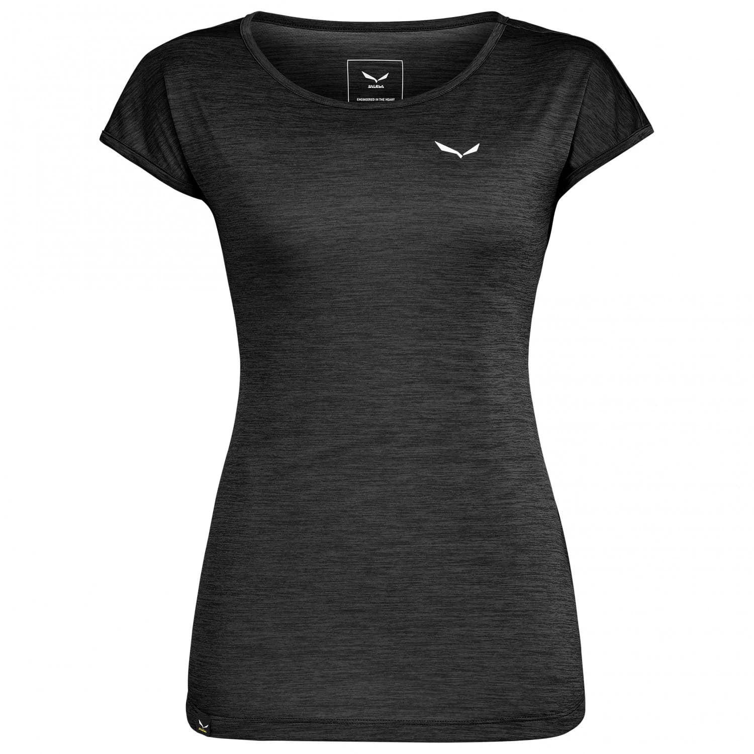 Дамска спортна тениска Salewa Women's Puez Melange Dry S/S Tee T-shirt - Black Out Melange