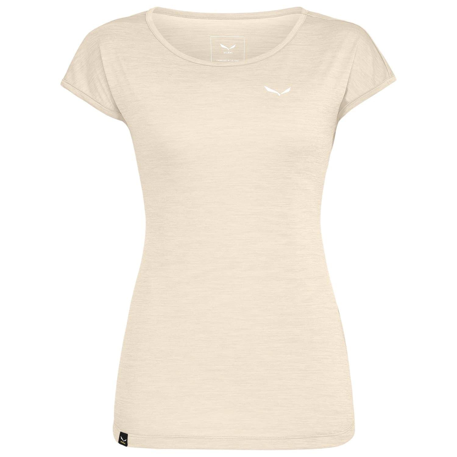 Дамска спортна тениска Salewa Women's Puez Melange Dry S/S Tee T-shirt - Oatmeal Melange