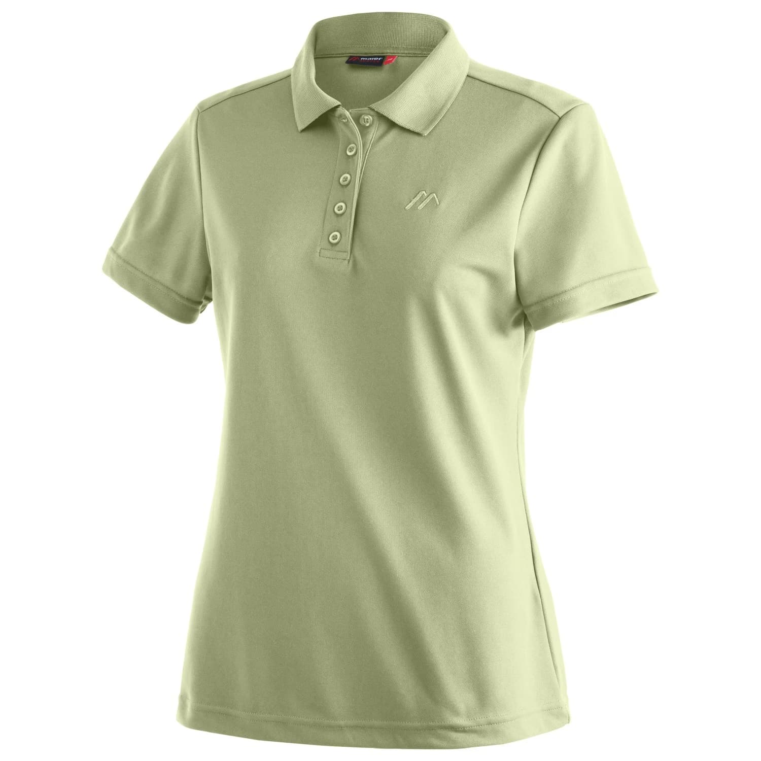 Дамска поло тениска Maier Sports Women's Ulrike Polo shirt - Green Foam