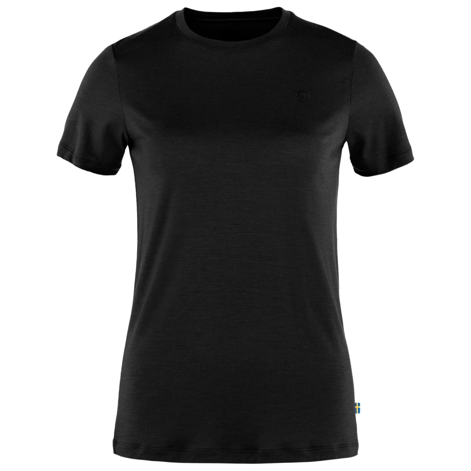 Дамска мериносова блуза Fjällräven Women's Abisko Wool S/S T-shirt - Black