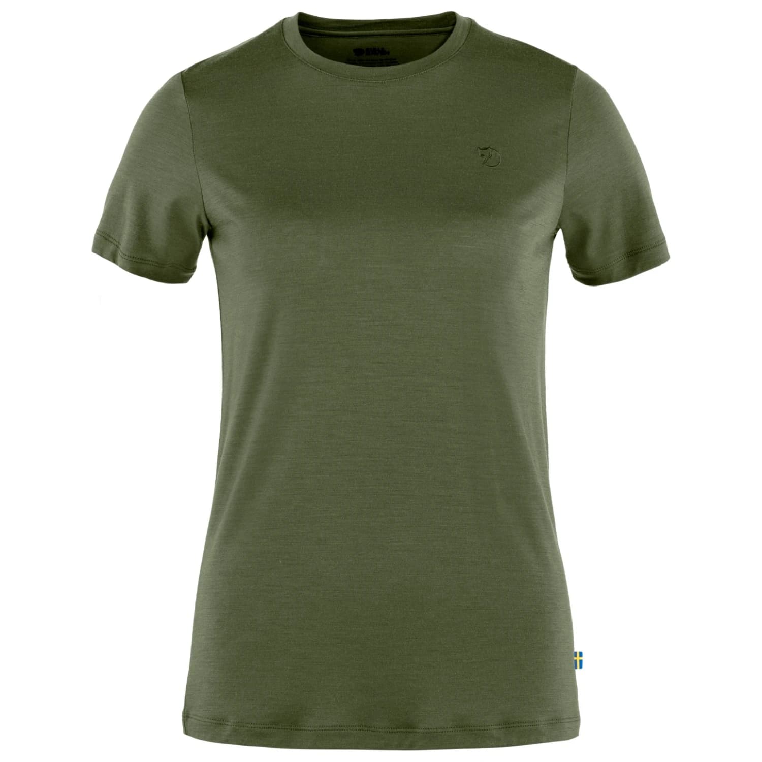 Дамска мериносова блуза Fjällräven Women's Abisko Wool S/S T-shirt - Laurel Green