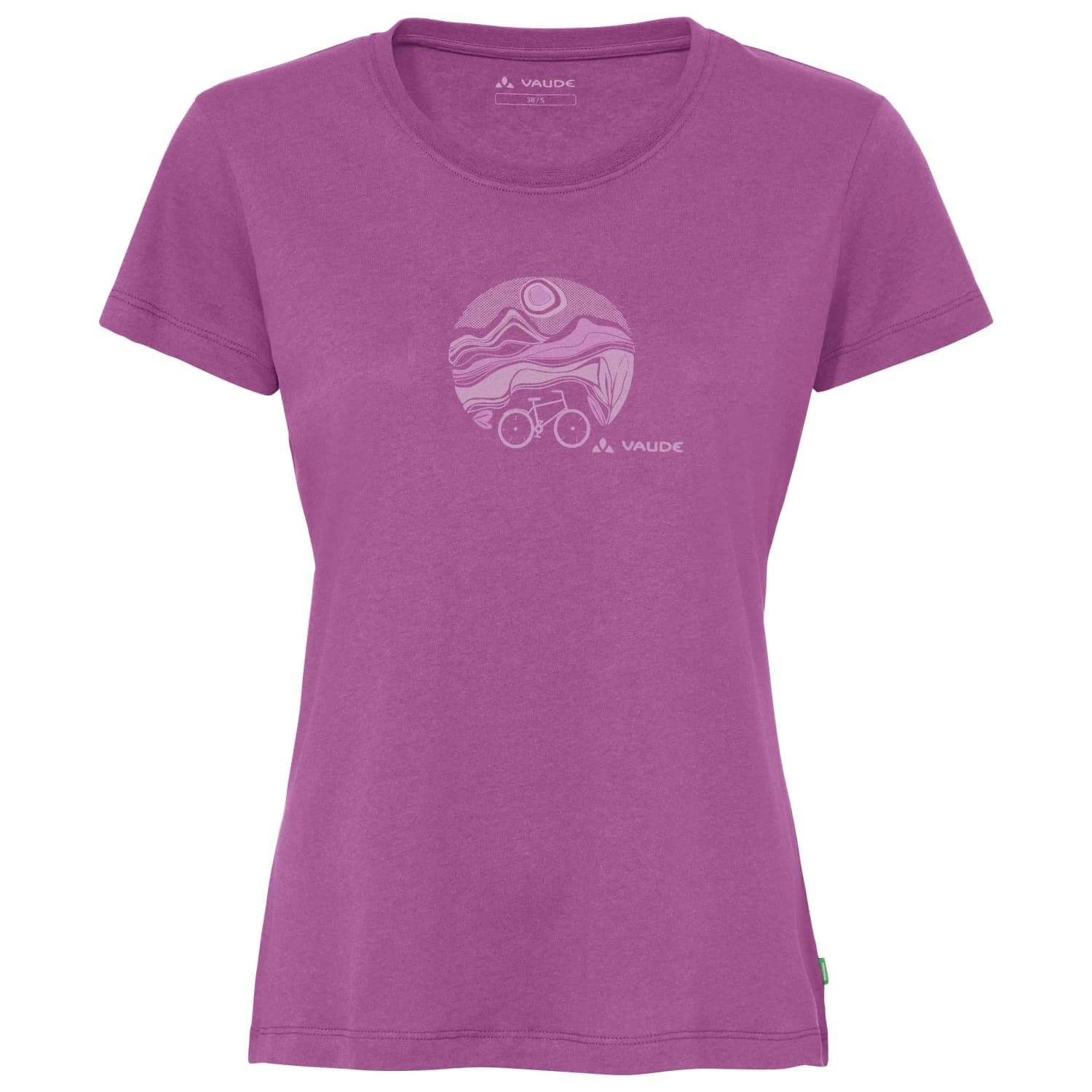 Дамска фланелка с къс ръкав за колоездене Vaude Women's Cyclist V T-shirt - Magenta