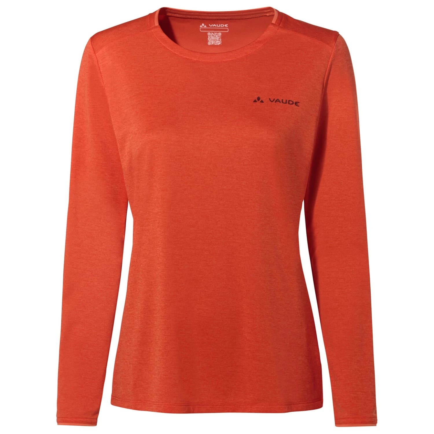 Дамска спортна тениска Vaude Women's Essential L/S T-Shirt Sport shirt - Glowing Red