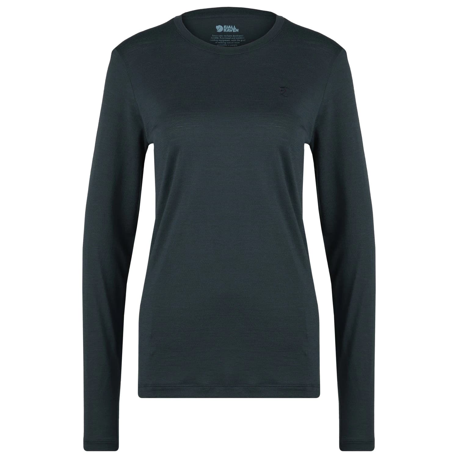 Дамска мериносова блуза Fjällräven Women's Abisko Wool L/S Merino longsleeve - Dark Navy