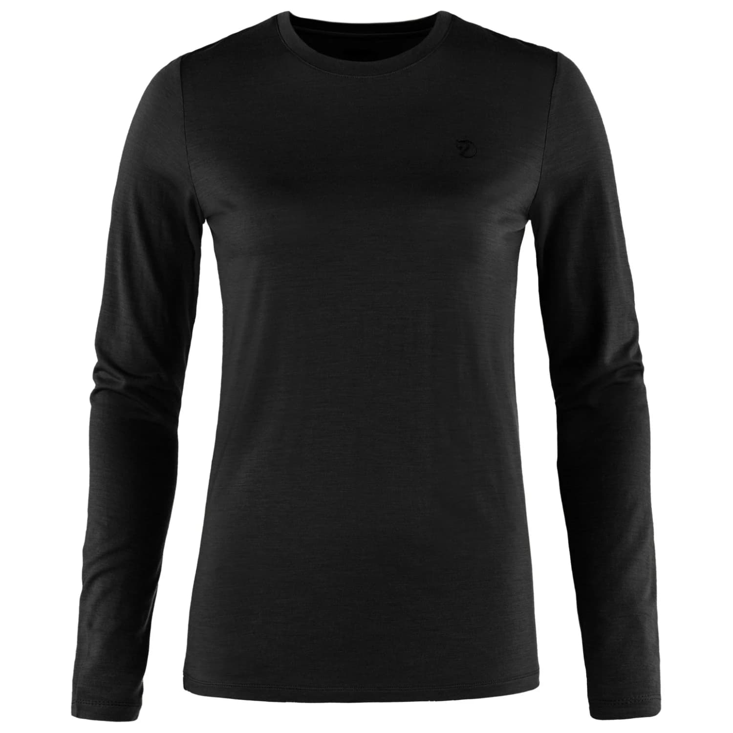 Дамска мериносова блуза Fjällräven Women's Abisko Wool L/S Merino longsleeve - Black