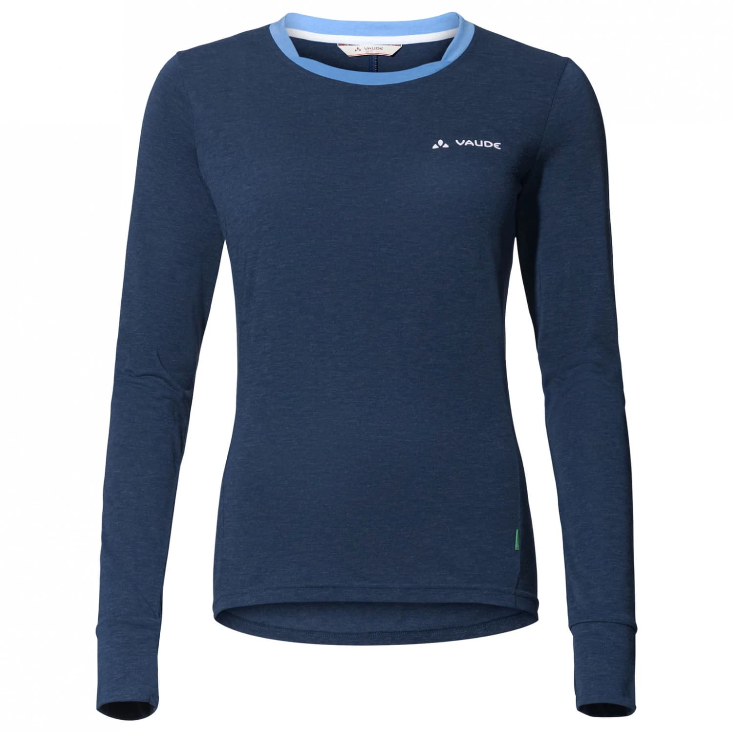 Дамска мериносова блуза Vaude Women's Sveit L/S Shirt II Longsleeve - Dark Sea