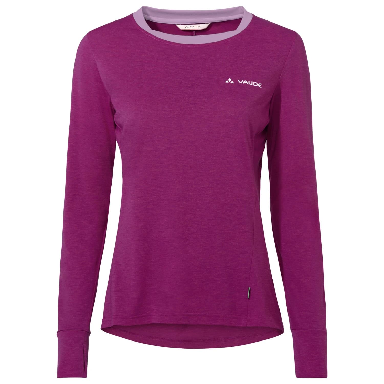 Дамска мериносова блуза Vaude Women's Sveit L/S Shirt II Longsleeve - Pink Orchid