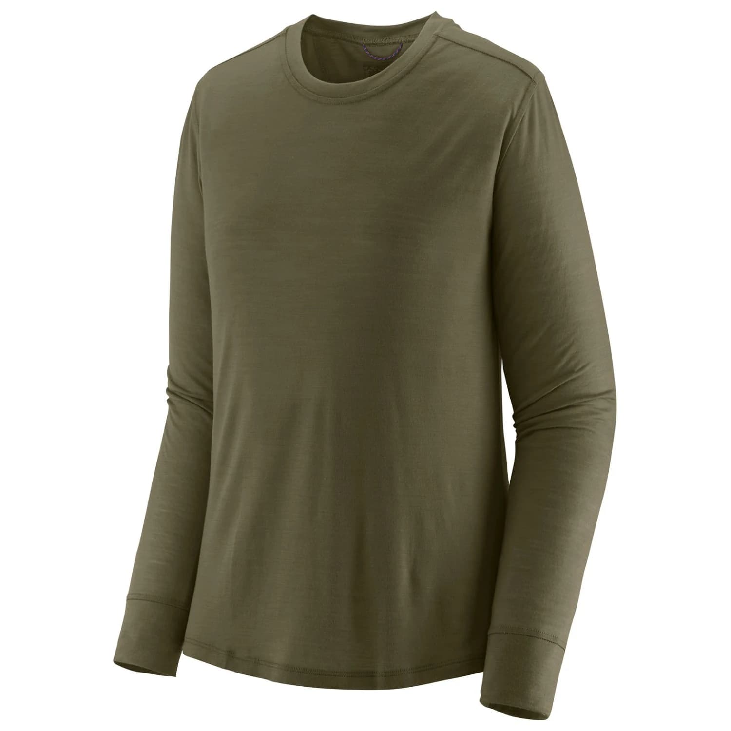 Дамско мериносово термобельо Patagonia Women's L/S Cap Cool Merino Shirt Merino shirt - Basin Green